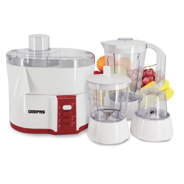 Geepas Food Processor - Blender Juicer GSB9890 4-In-1