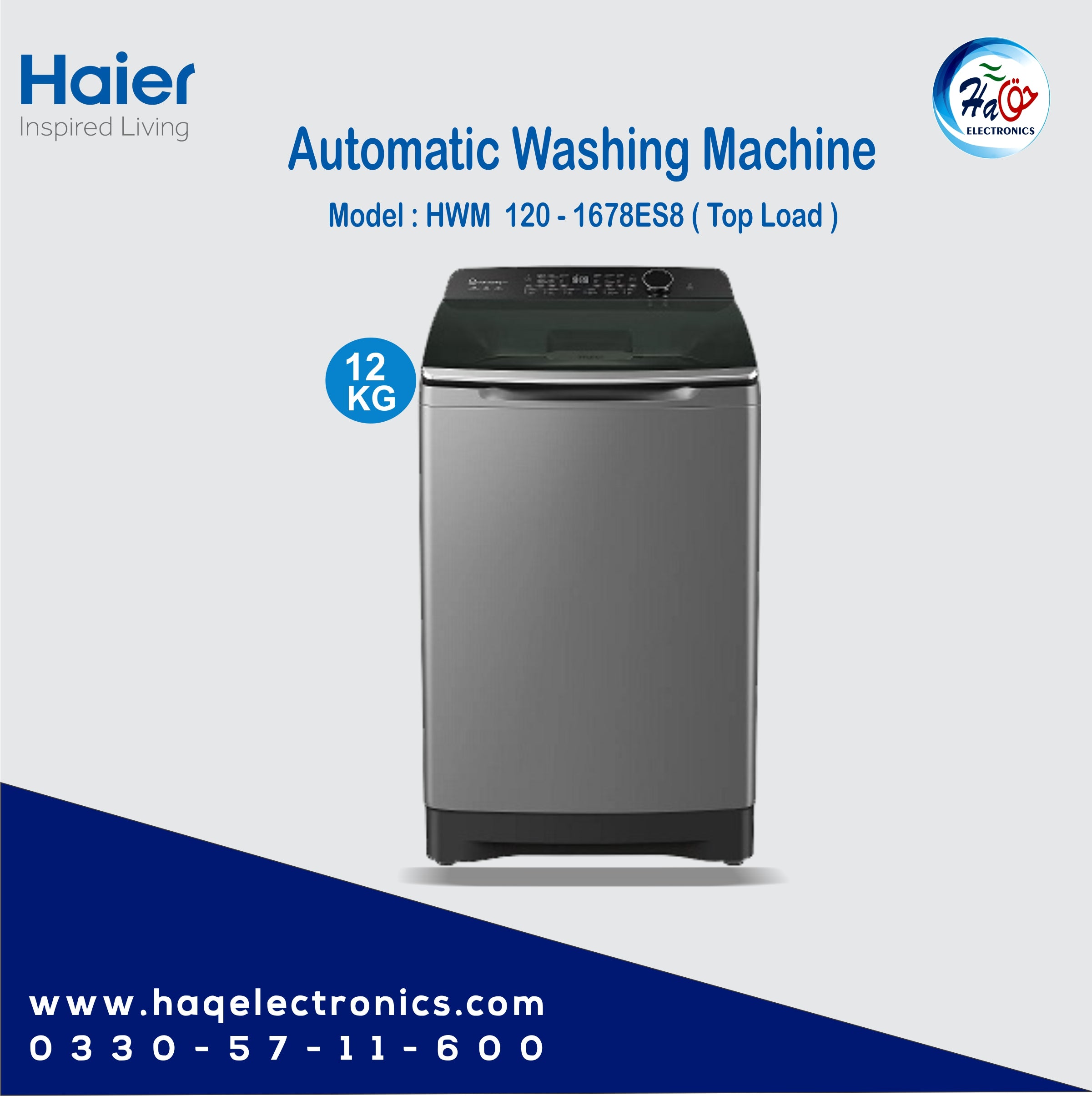 Haier automatic washing machine HWM120-1678ES8