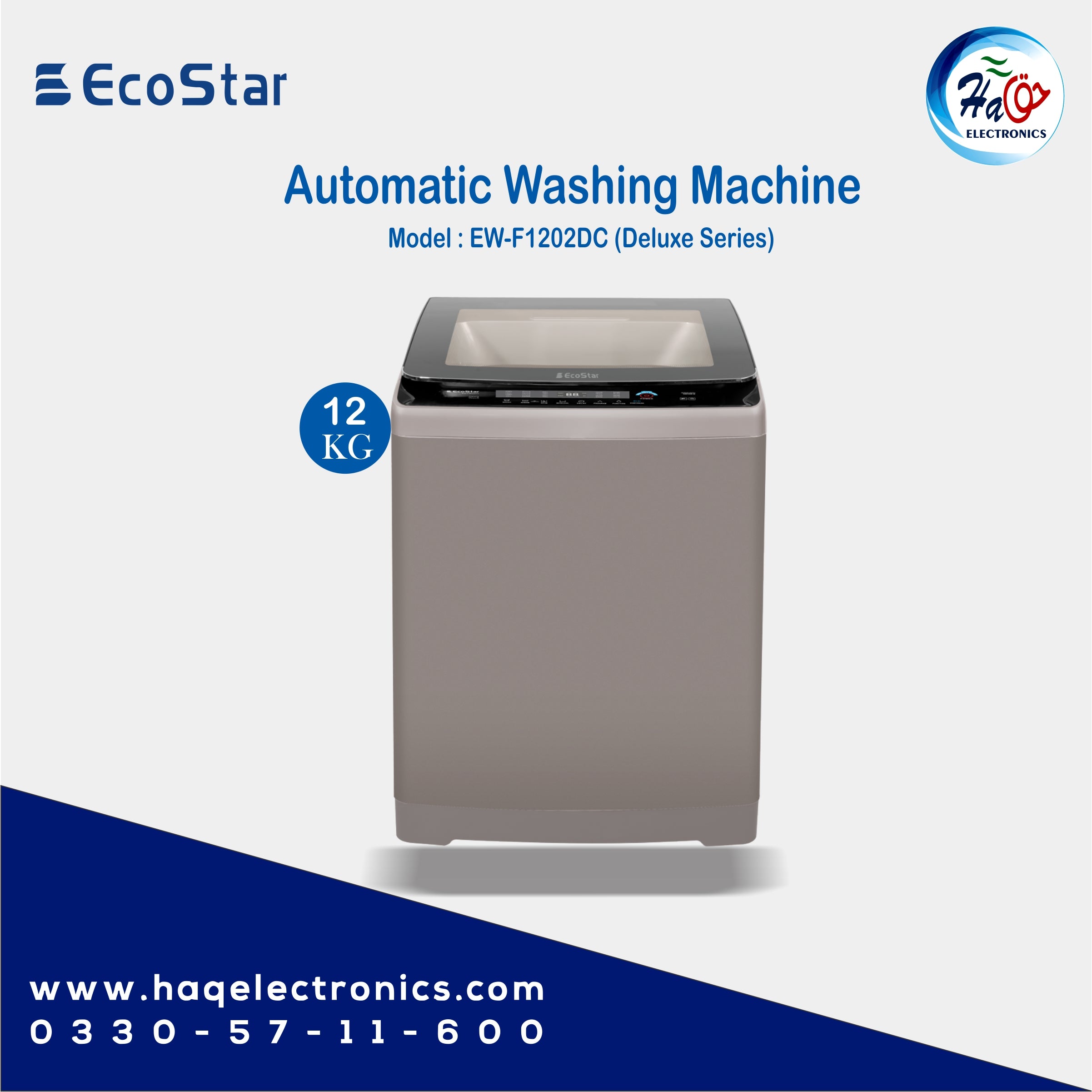 EcoStar Automatic Washing Machine EW-F1202DC