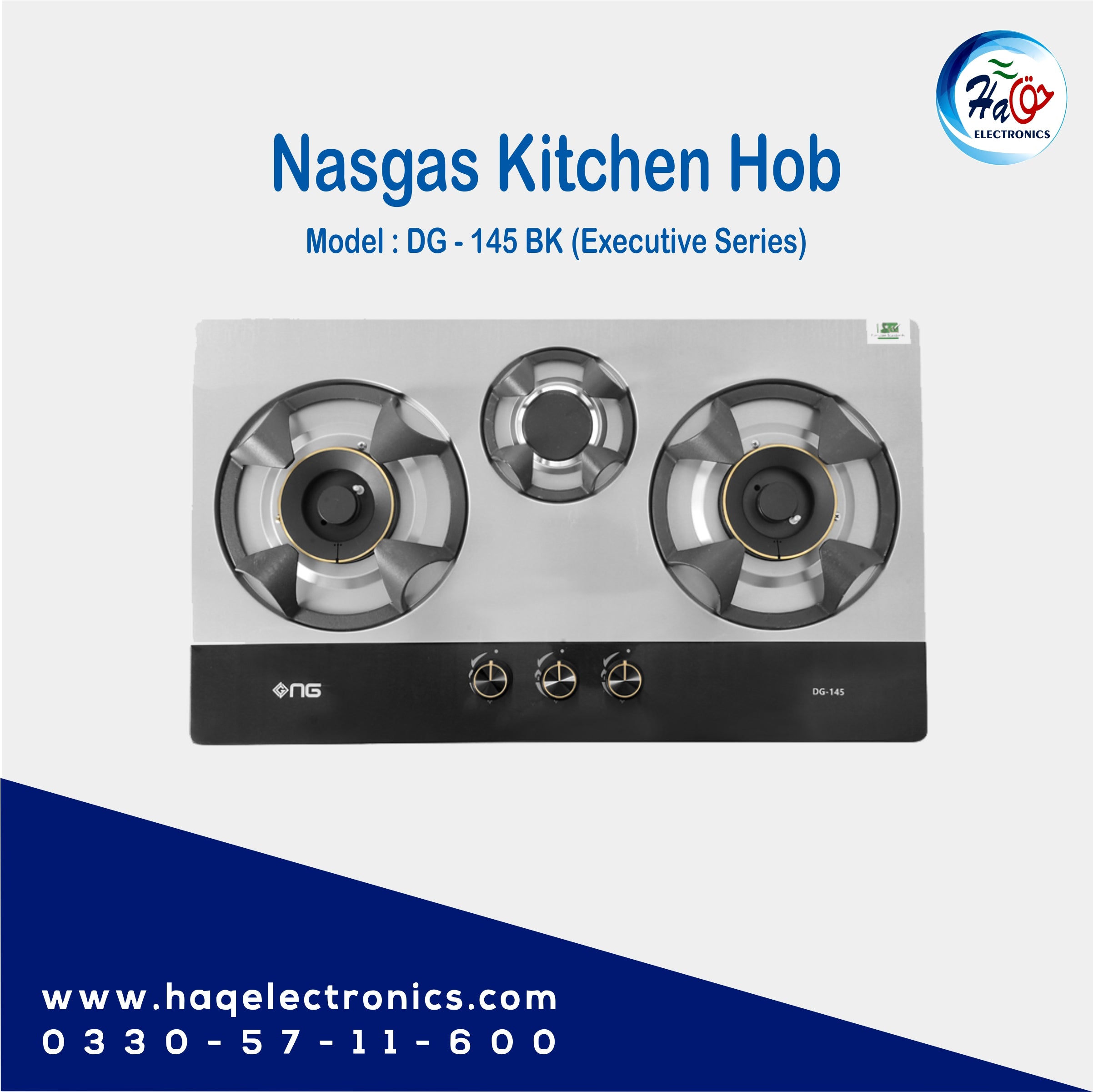 Nasgas Kitchen Hob DG-145 BK