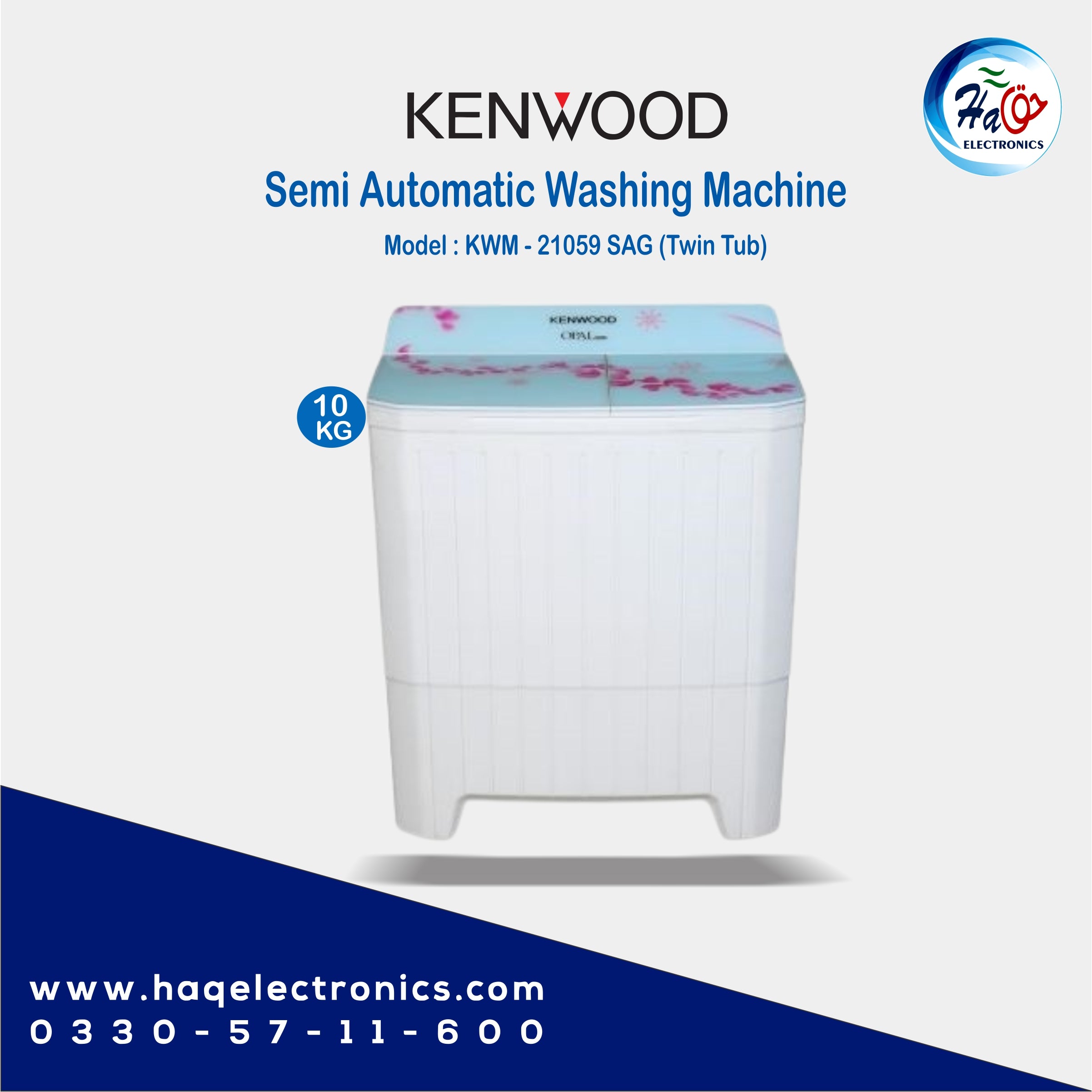 Kenwood 21059 Twin Tub Washing Machine (10 kg)