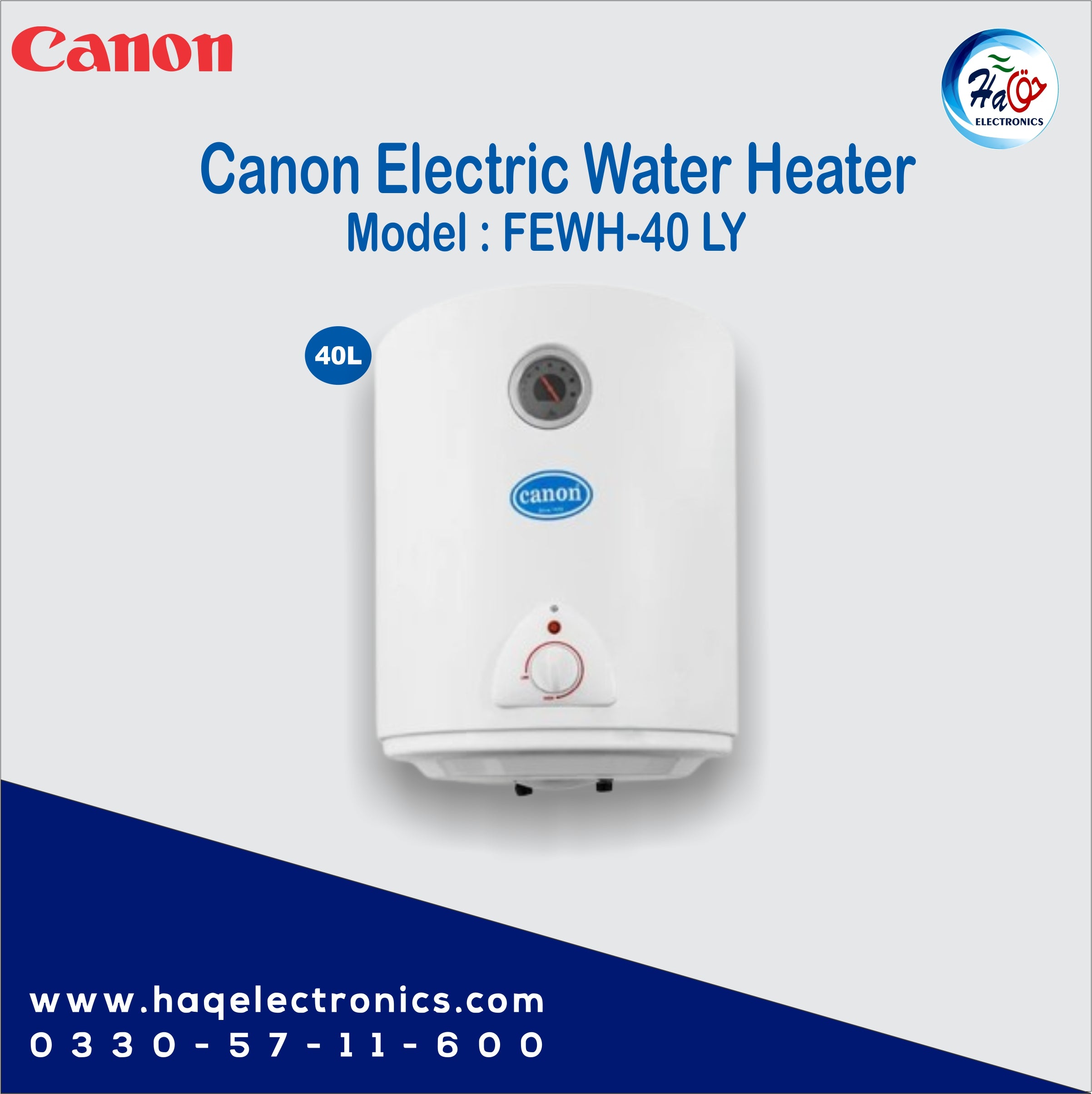 Canon electric geyser FEWH-40 LY