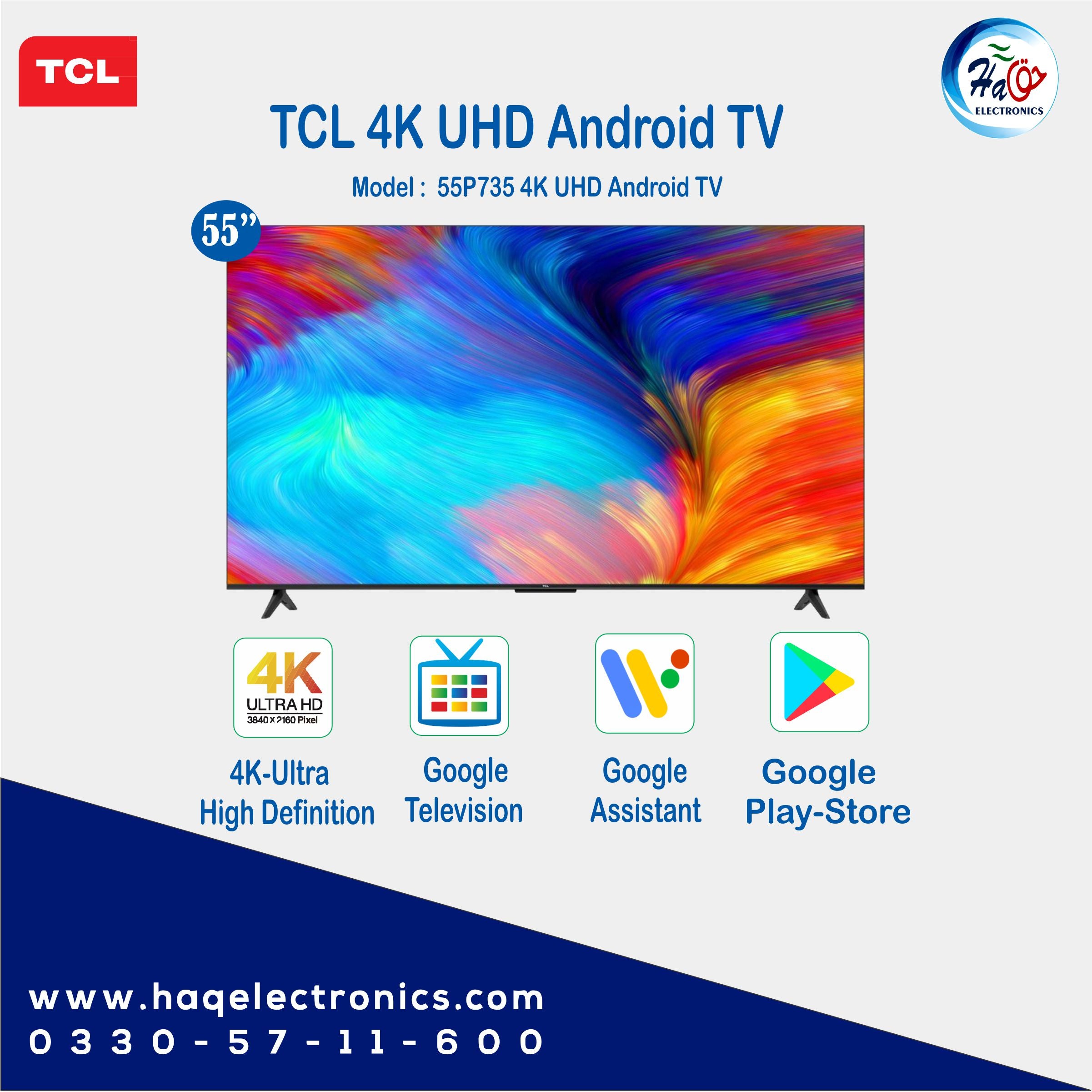 TCL LED 4K UHD Android TV L55P735 (55")