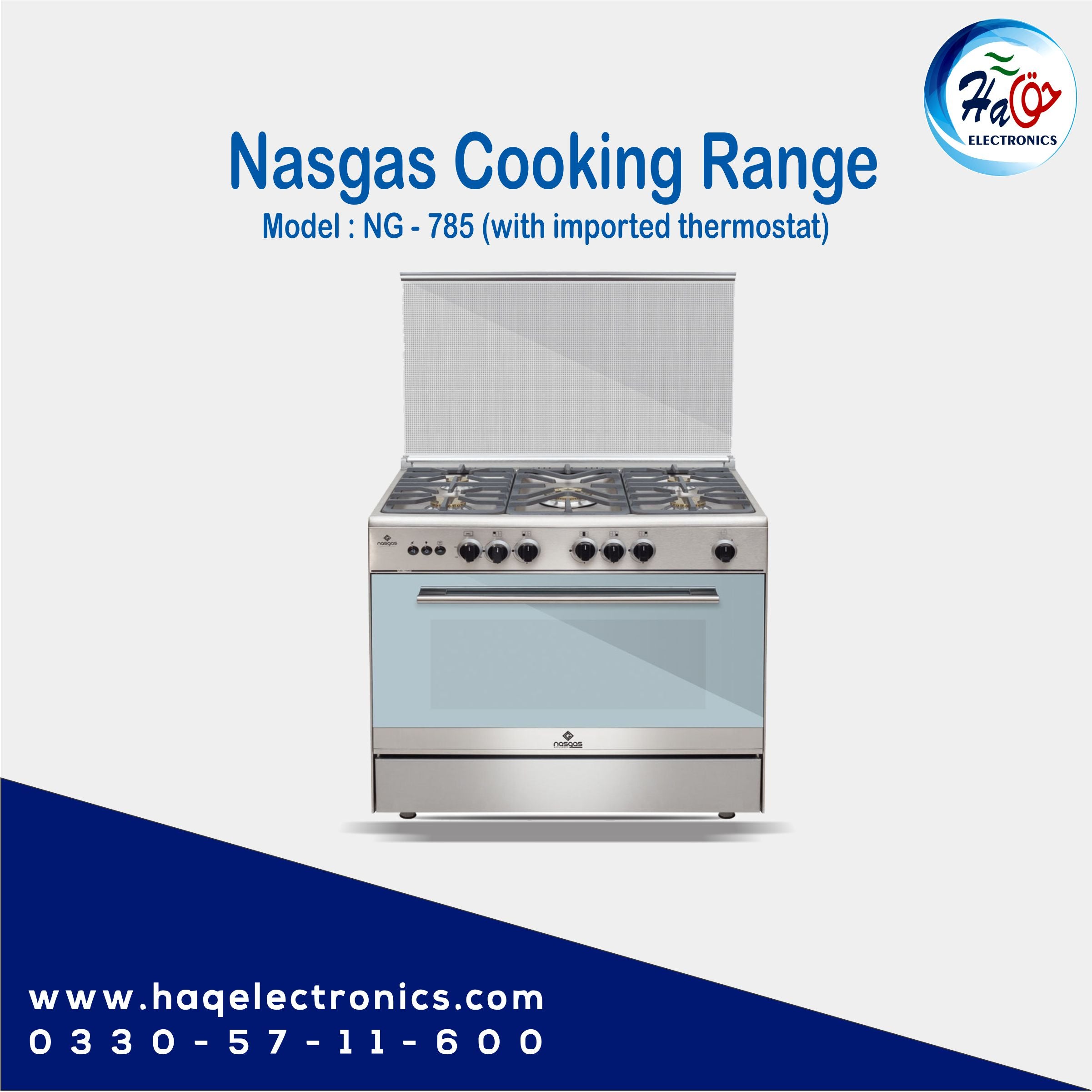 Nasgas cooking range NG-785 (With Imported Thermostat )