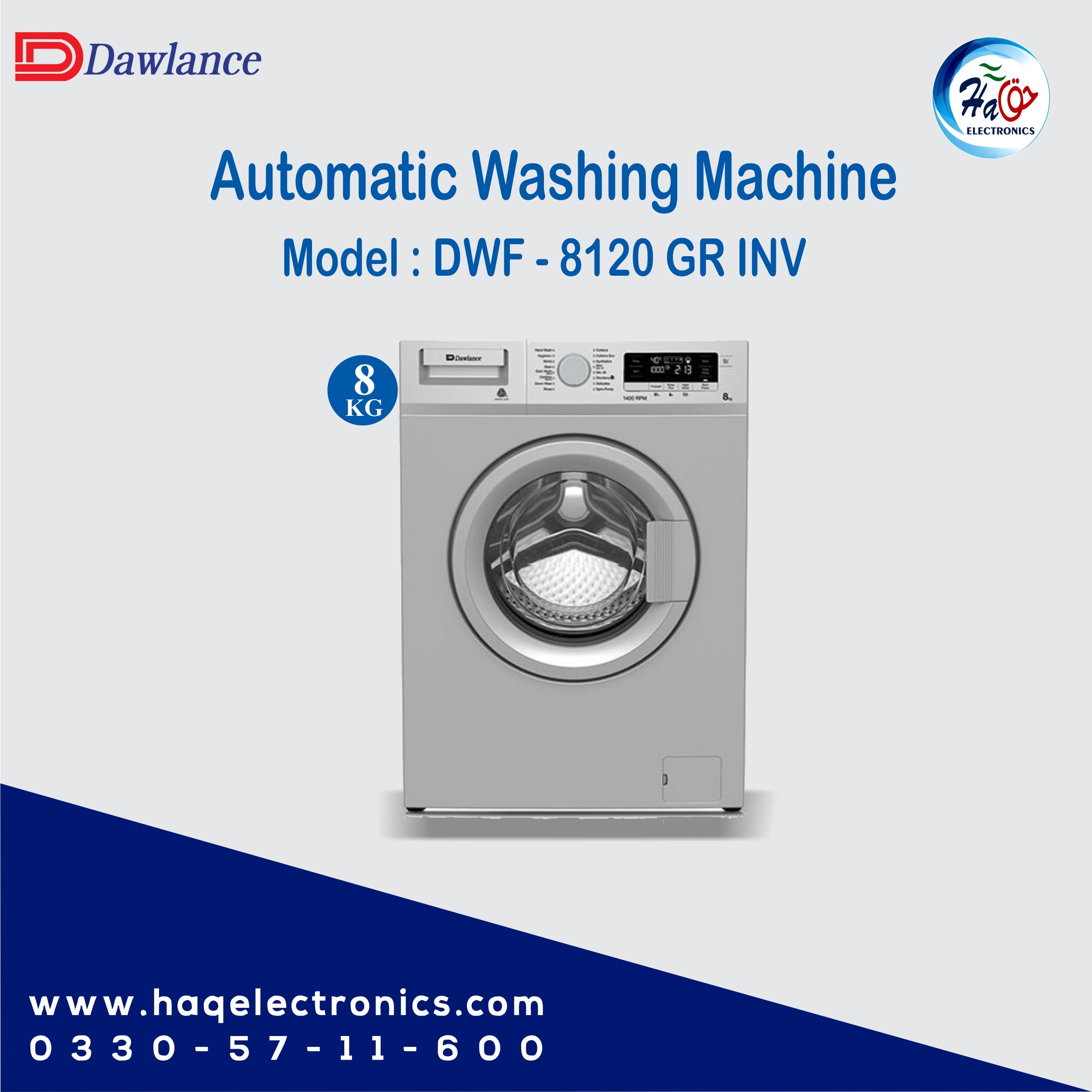Dawlance automatic washing machine DWF-8120 GR