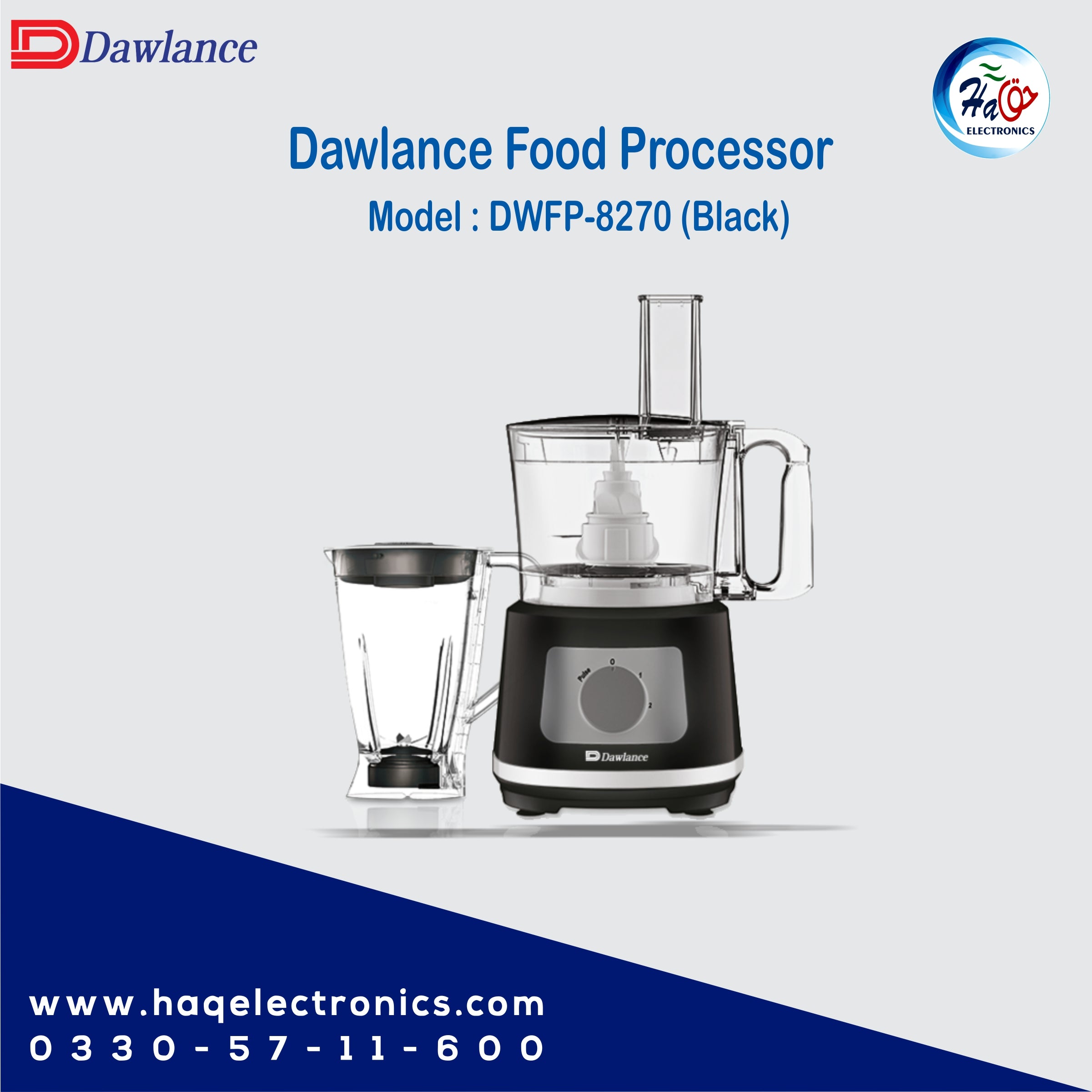 Dawlance Food Processor DWFP-8270 Black