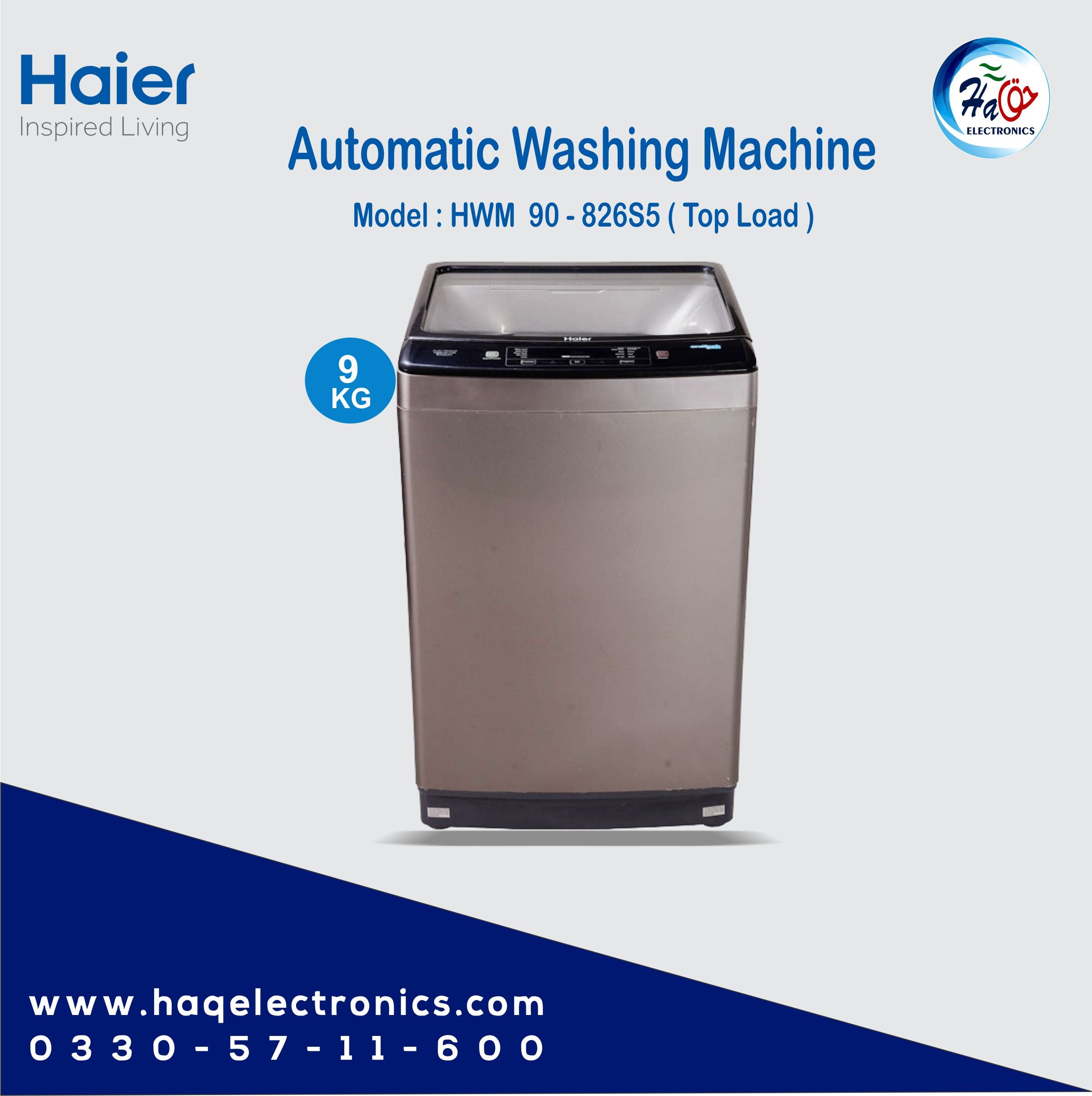 Haier Automatic Washing Machine HWM90-826S5