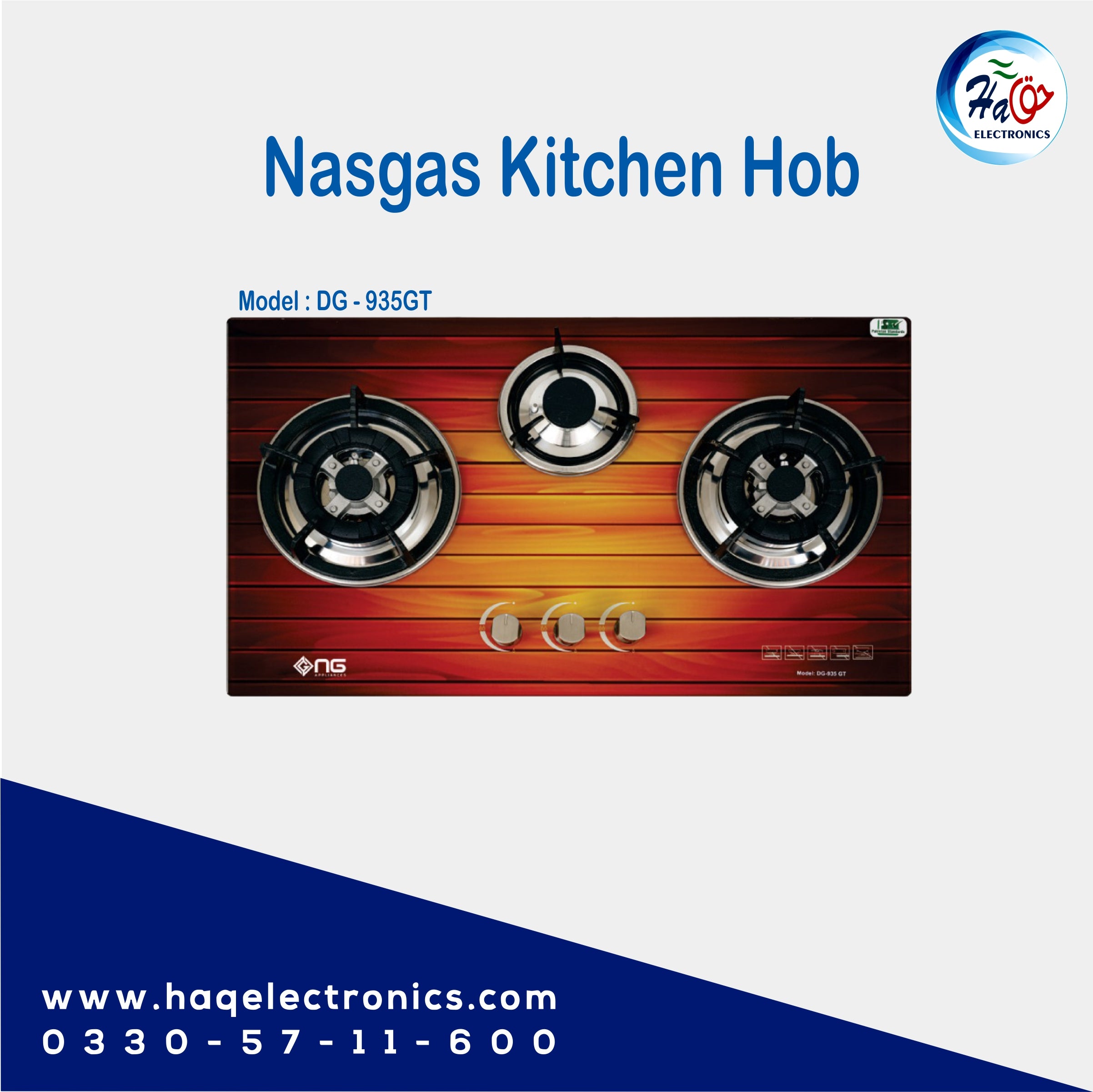 Nasgas Kitchen Hobs DG-935 GT