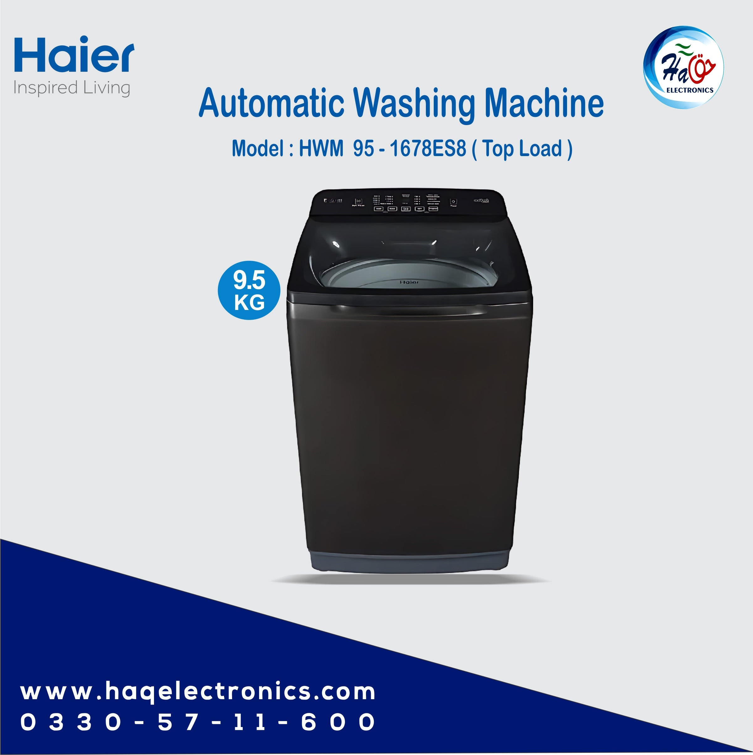 Haier Automatic Washing Machine HWM 95-1678ES8 9.5KG