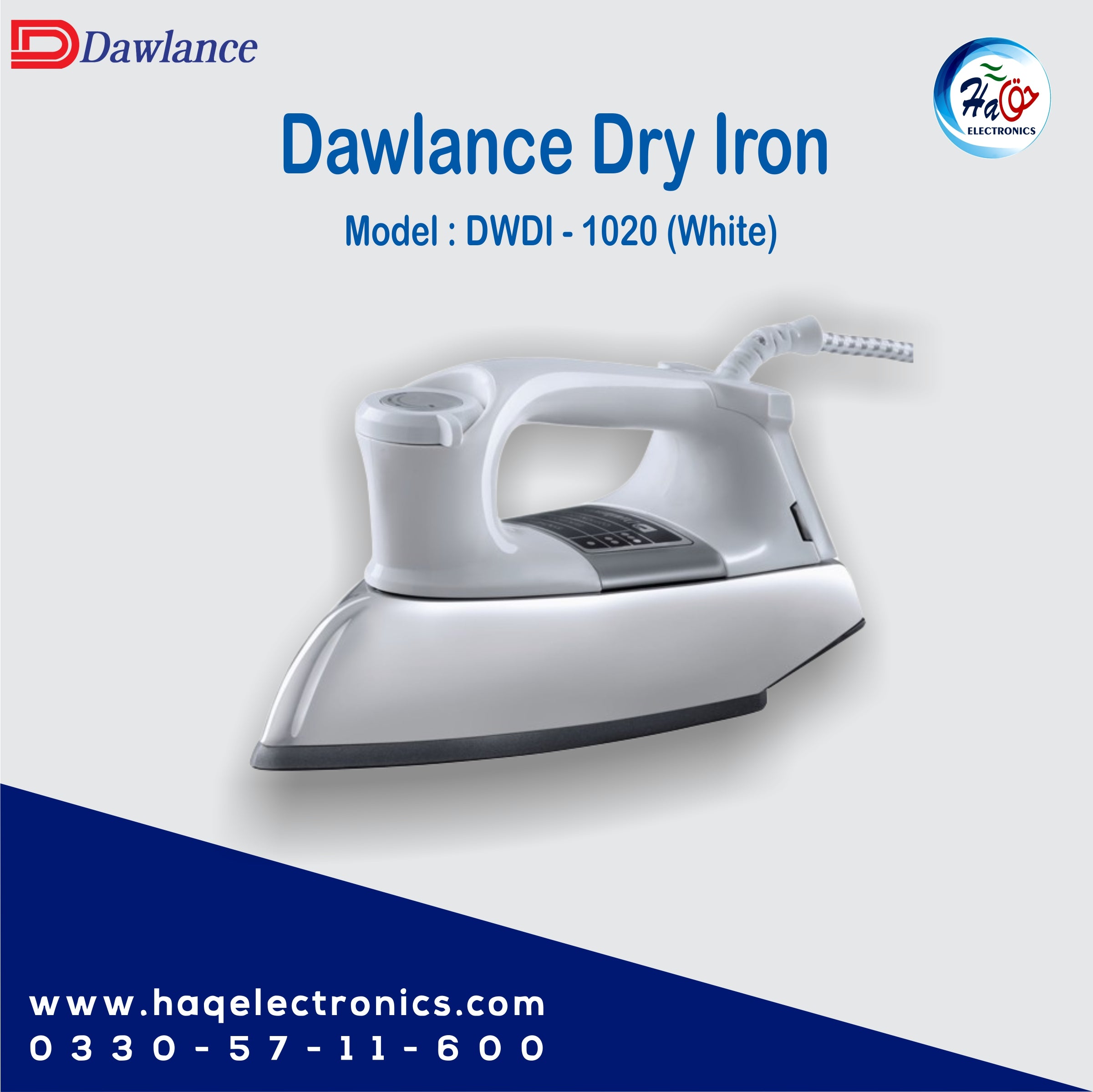 Dawlance Dry Iron DWDI-1020 White