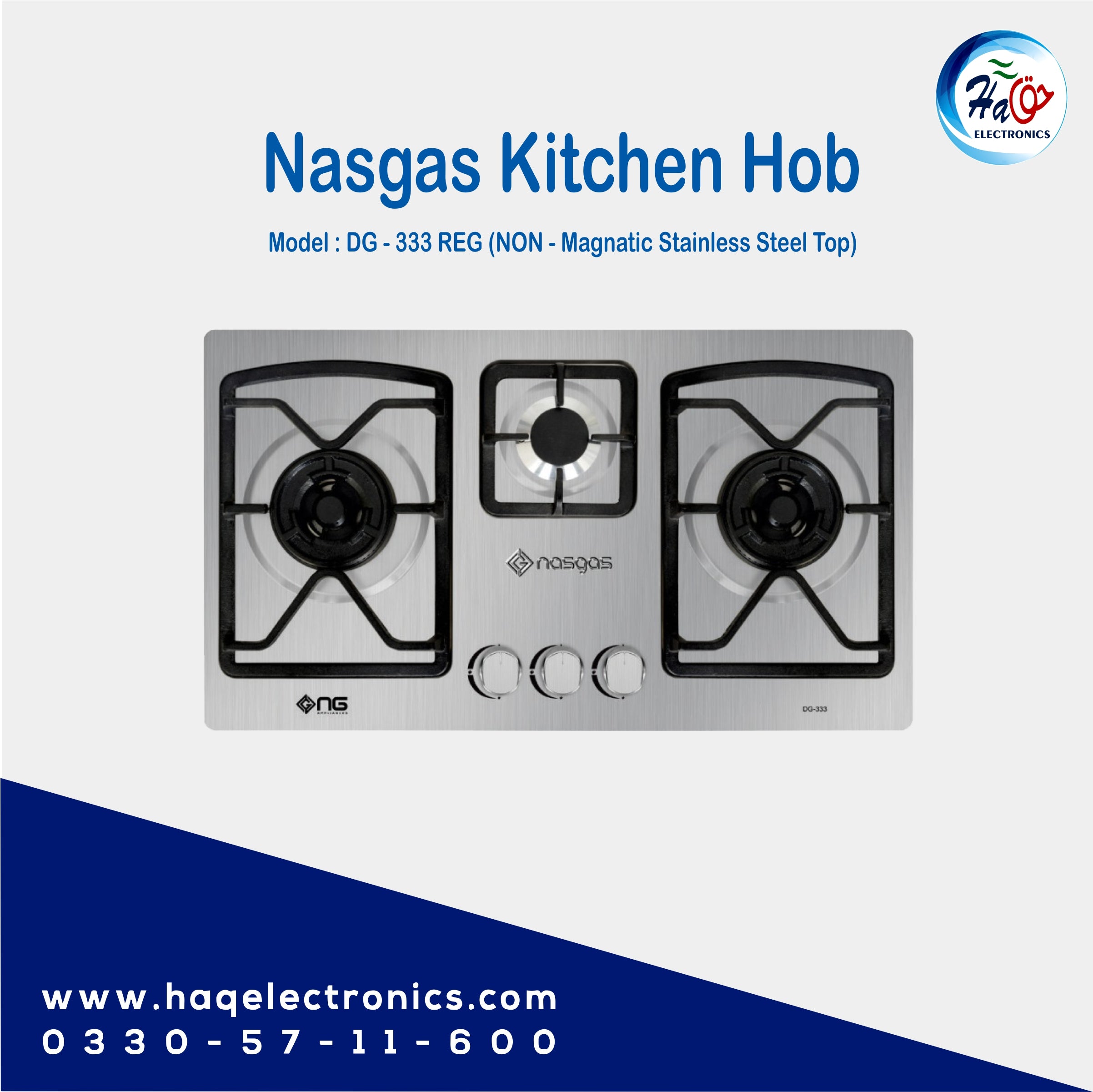 Nasgas Kitchen Hob DG-333 Regular