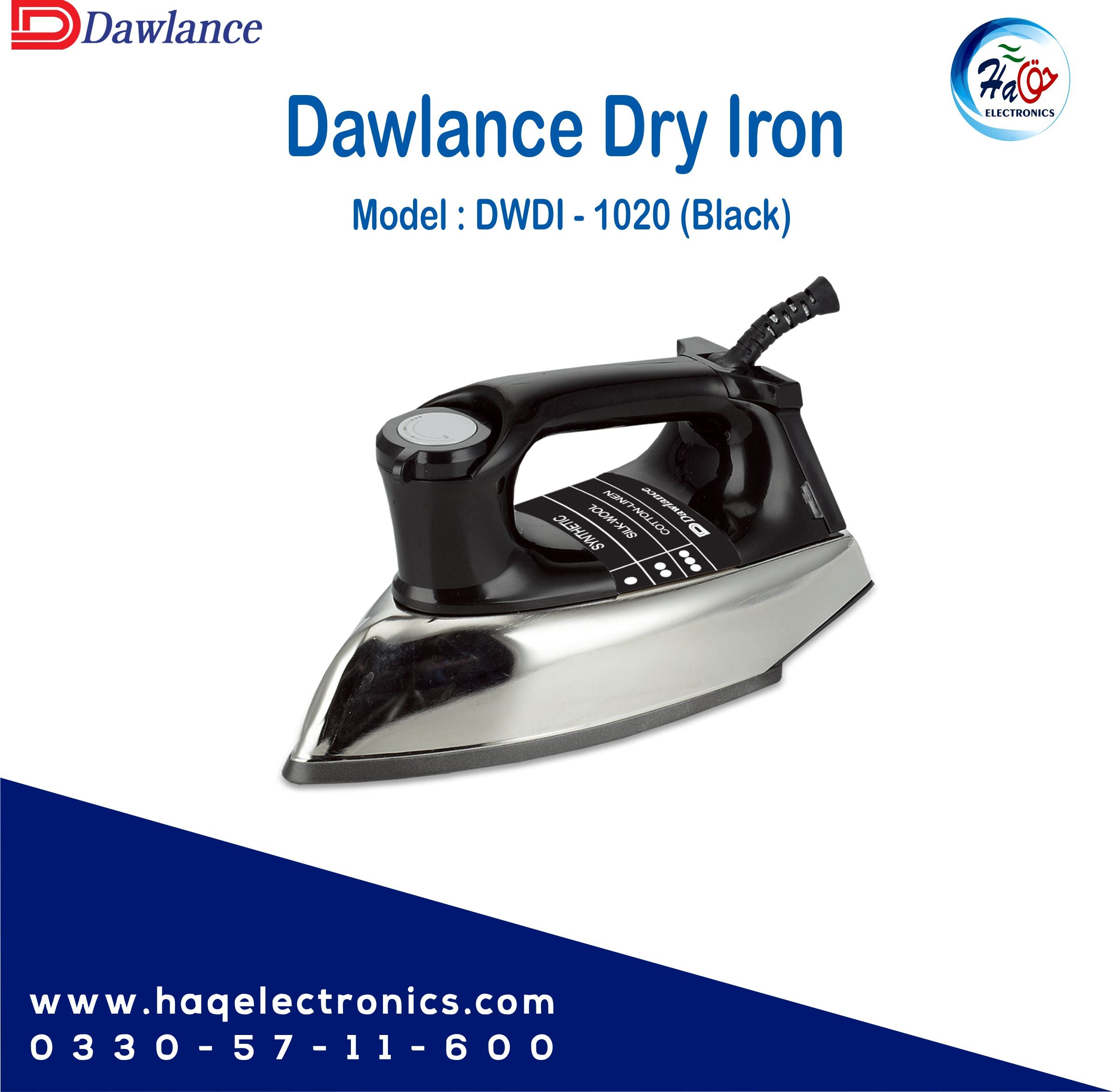 Dawlance Dry Iron Black DWDI-1020