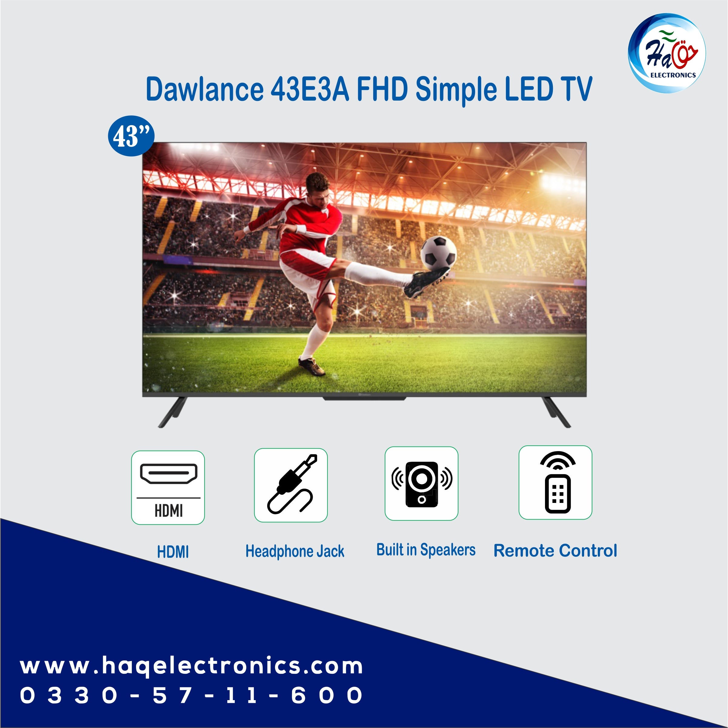Dawlance led 43″ 43E3A Simple FHD