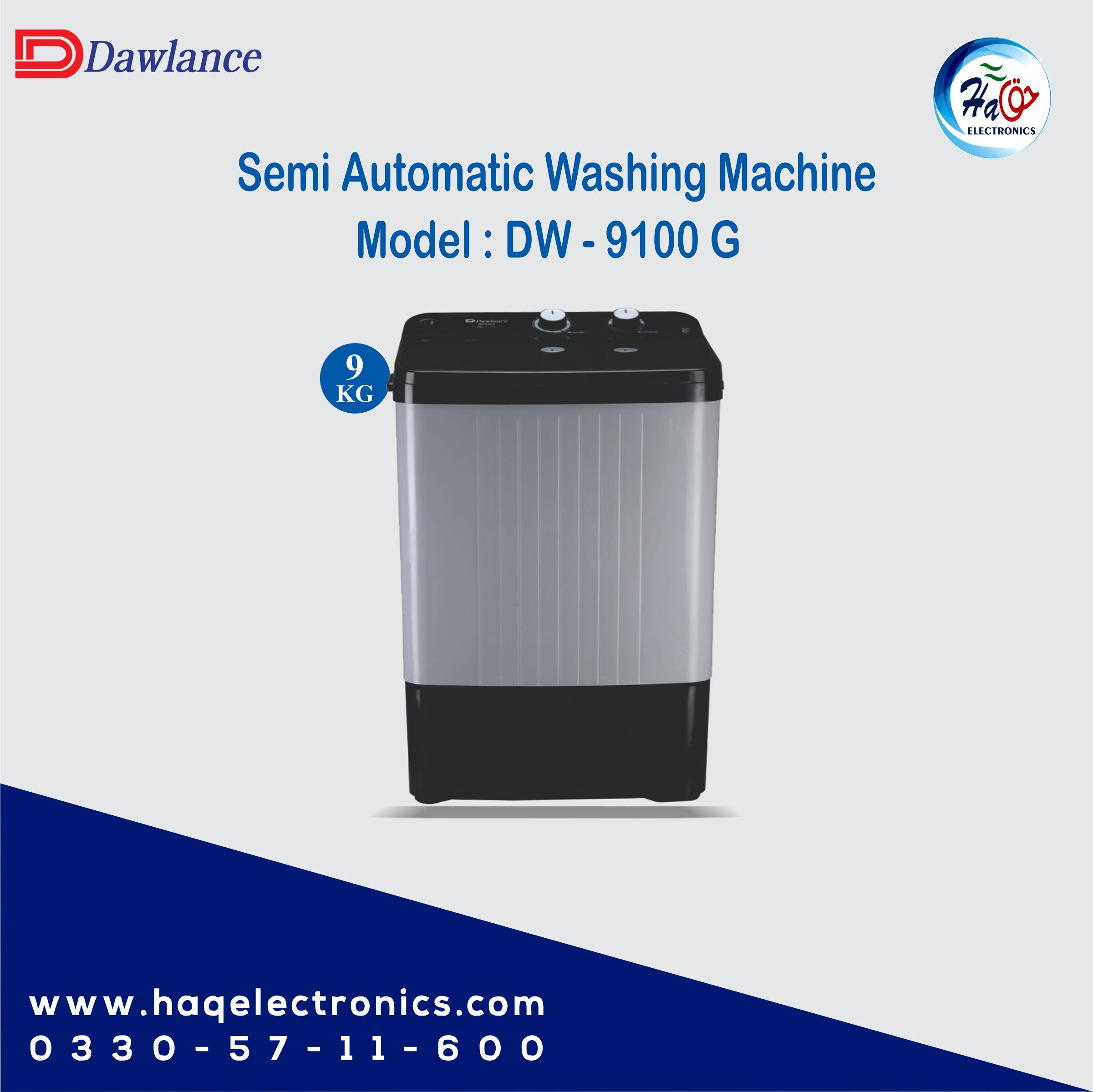 Dawlance Washing Machine DW-9100 G 9KG