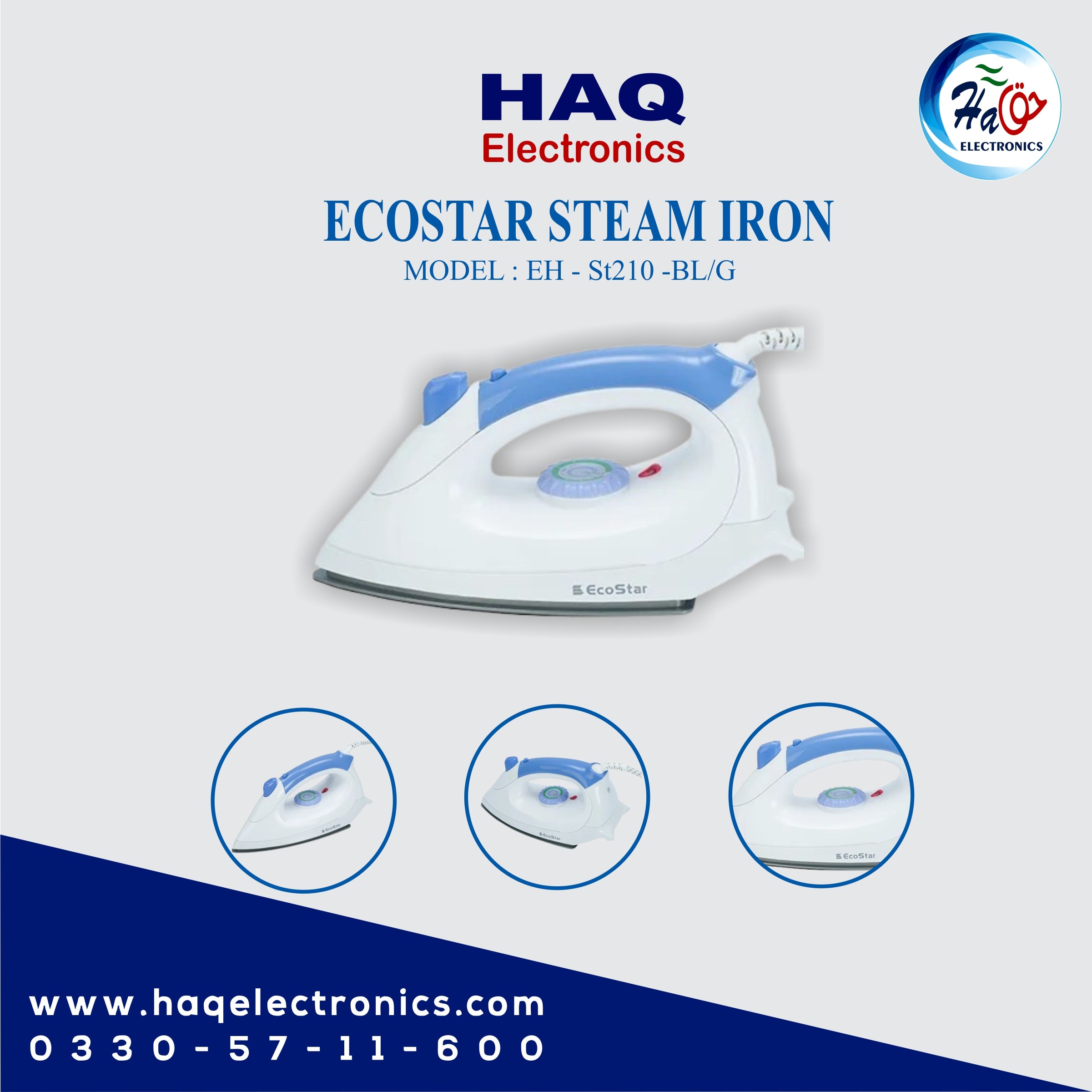 EcoStar STEAM IRON EH-ST210G/BL