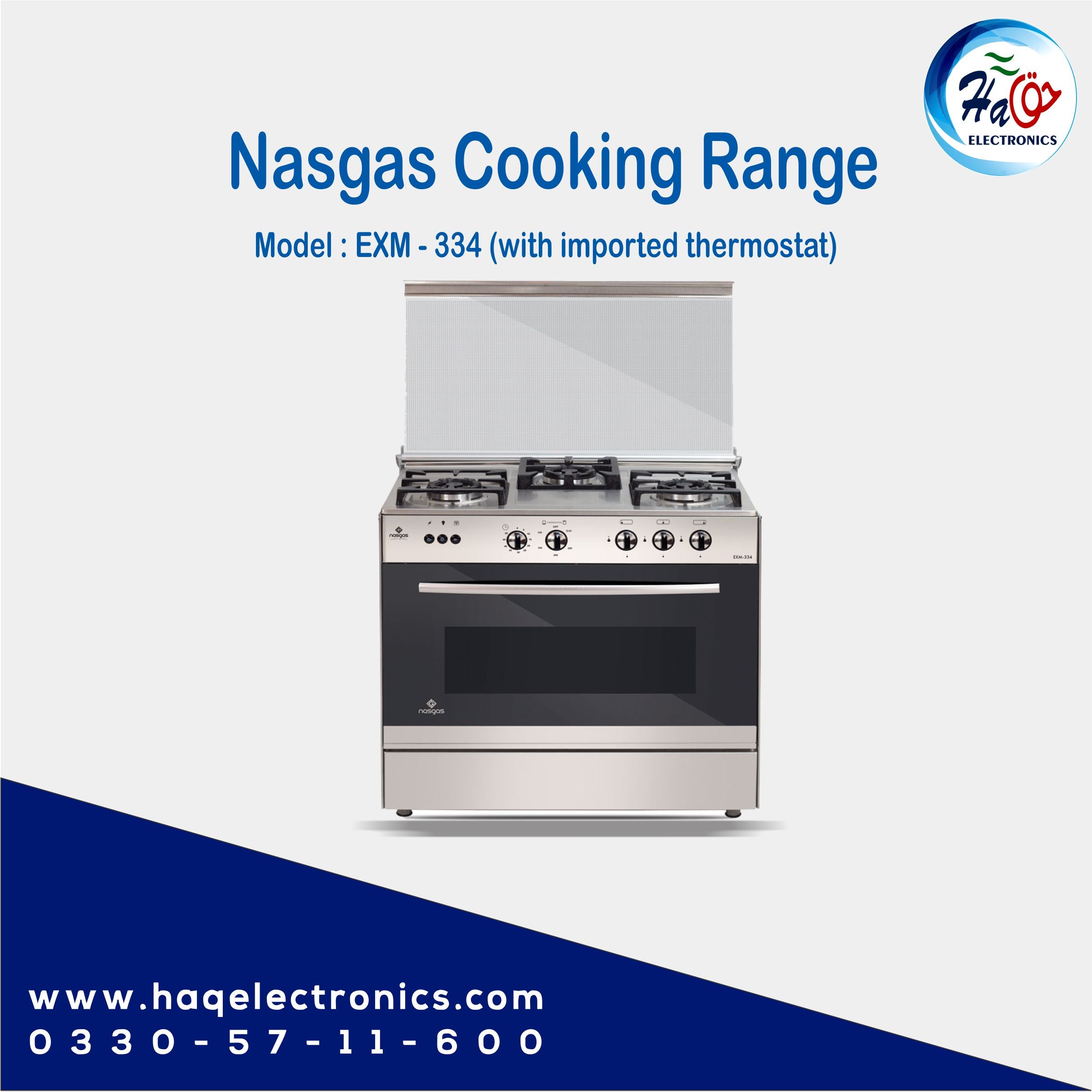 Nasgas cooking range EXM-334
