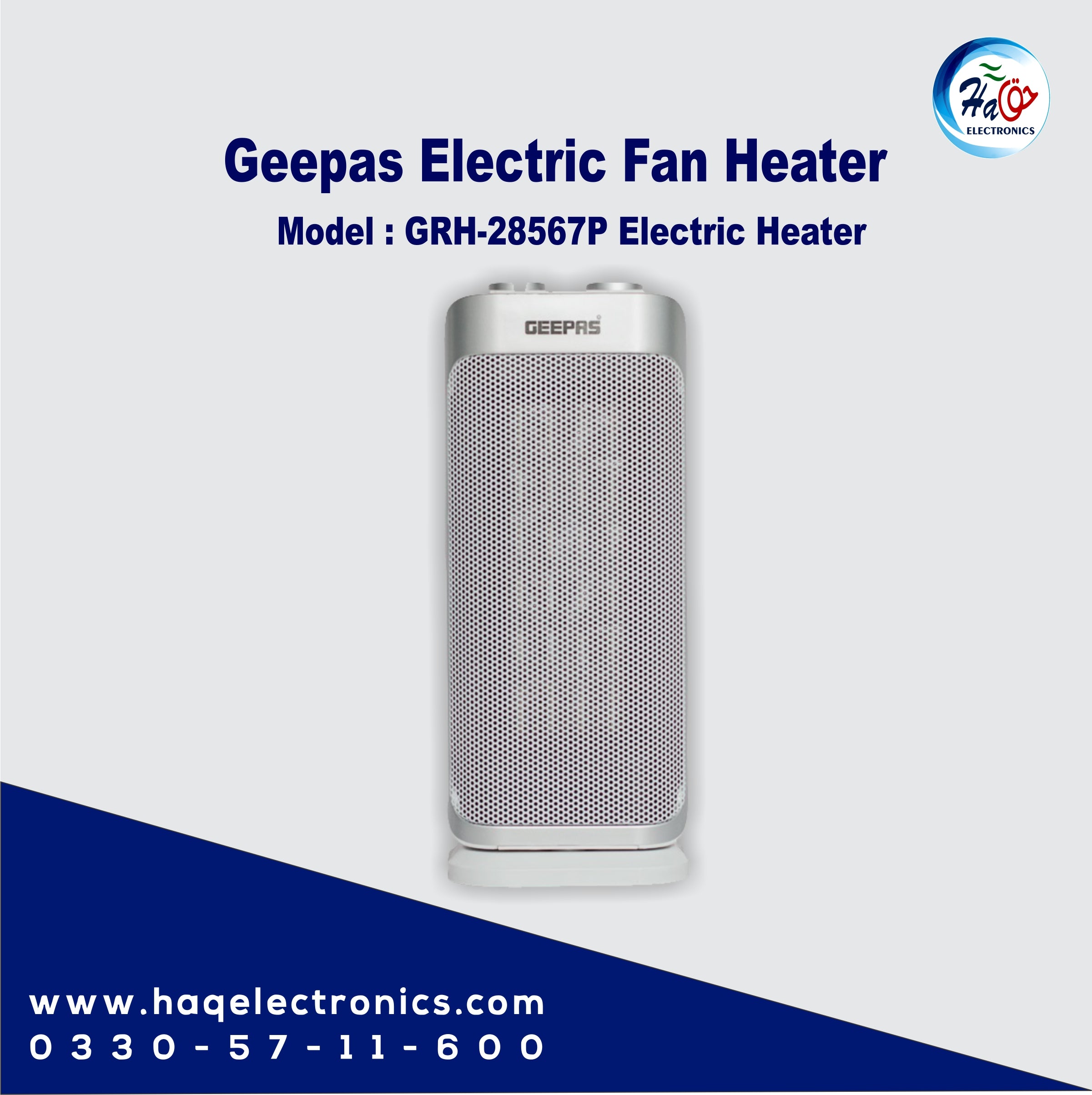 Geepas Electric Fan Heater PTC GRH-28567P