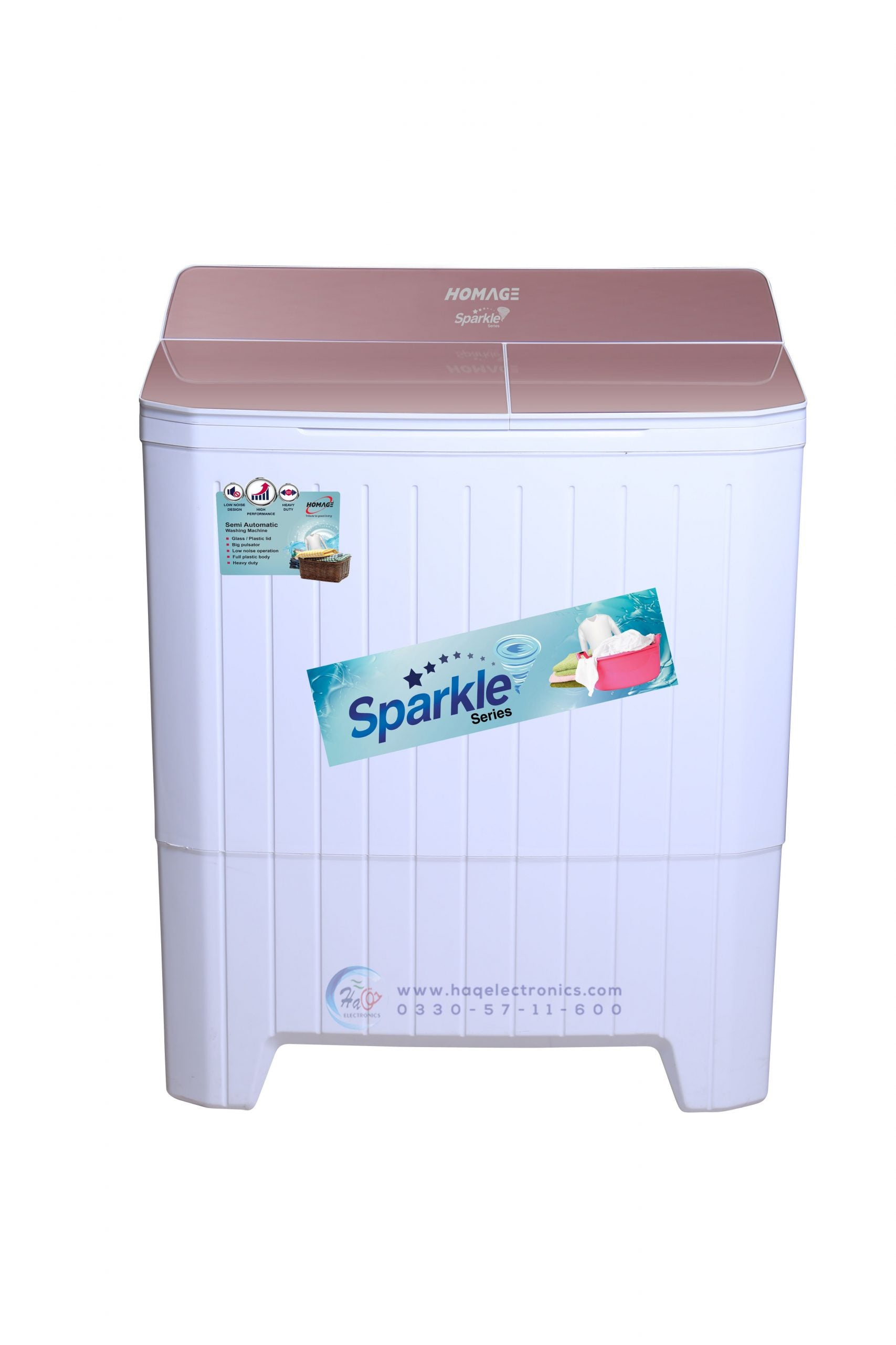 Homage Washine Machine HW-49112 Glass Top 11 KG