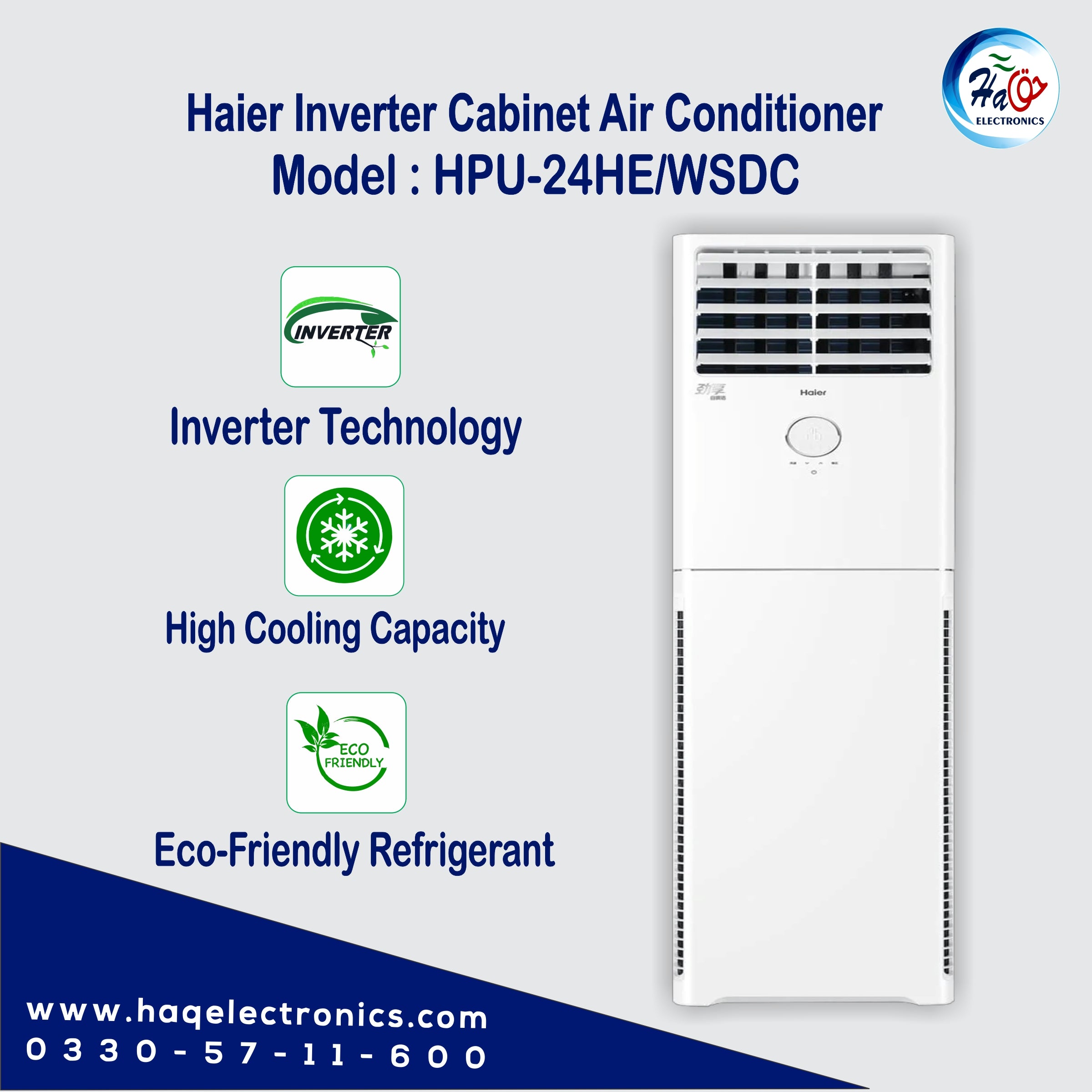 Haier HPU-24HE/WSDC DC Inverter Cabinet Air Conditioner
