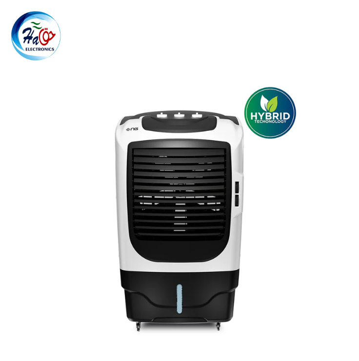 NasGas NAC-9800 Hybrid air cooler AC DC dual power 60 liter room cooler solar UPS compatible Pakistan energy saving cooling system