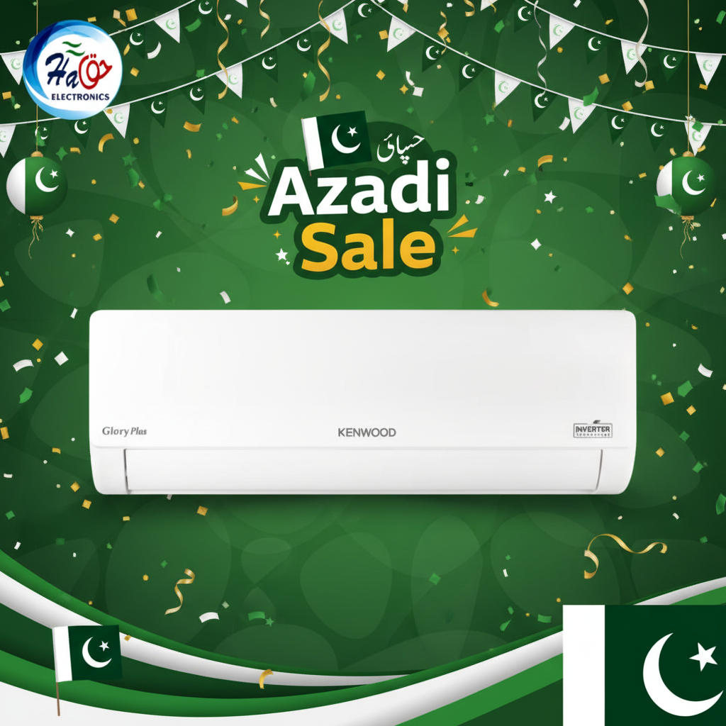 Kenwood Split AC KGP-18C03S Glory Plus 1.5 Ton T3 DC inverter air conditioner heat and cool energy saving turbo cooling wall mounted AC Pakistan