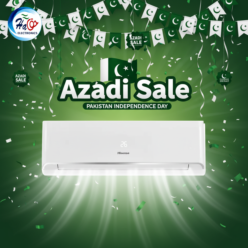 HISENSE SPLIT AC 12HCT3Q60 – 1 Ton T3 DC Inverter Energy Efficient Smart Air Conditioner