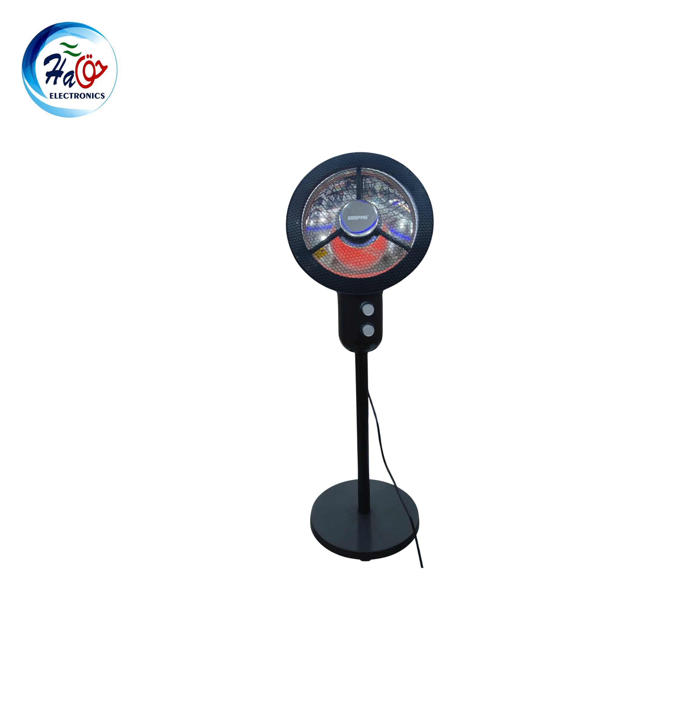 GEEPAS HEATER GRH 28598P infrared pedestal sun heater with crystal carbon heating plate and oscillation function
