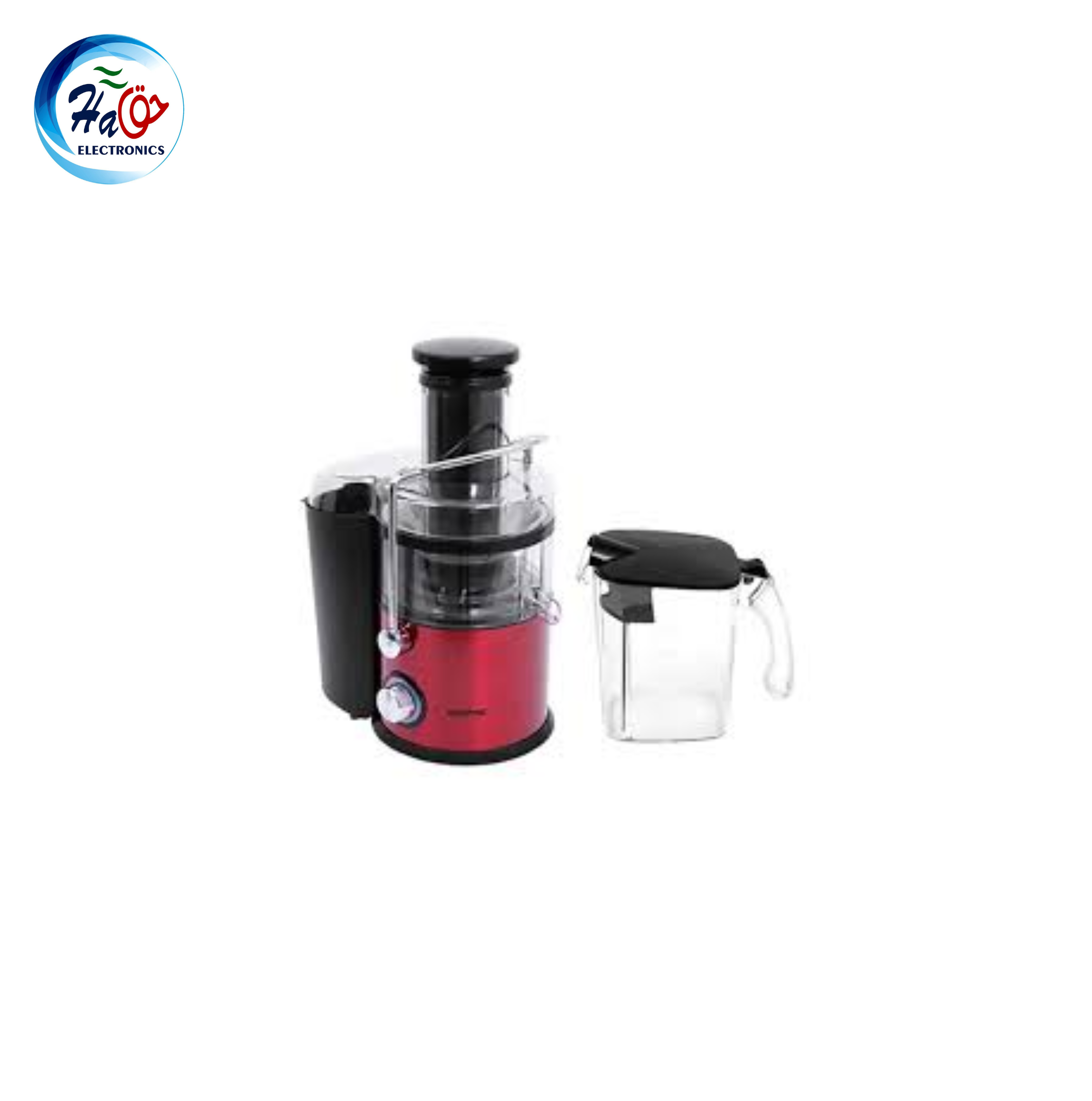 GEEPAS JUICER 5437 centrifugal juice extractor with stainless steel body, wide feeding tube, and 2.2L pulp container