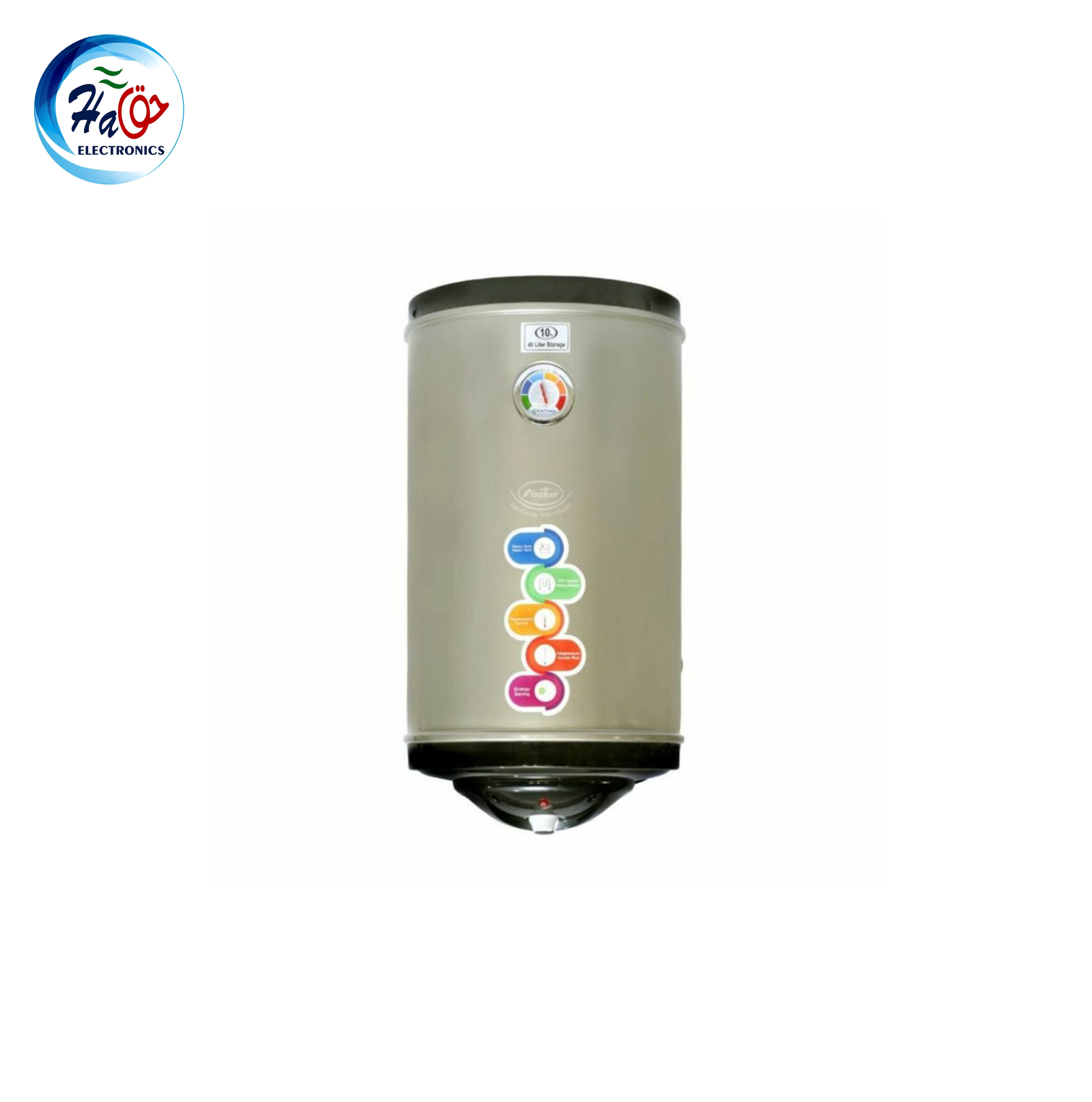 FISCHER ELECTRIC GEYSER F 40L wall mounted fast electric water heater with 40 liter storage capacity and heavy duty metal body