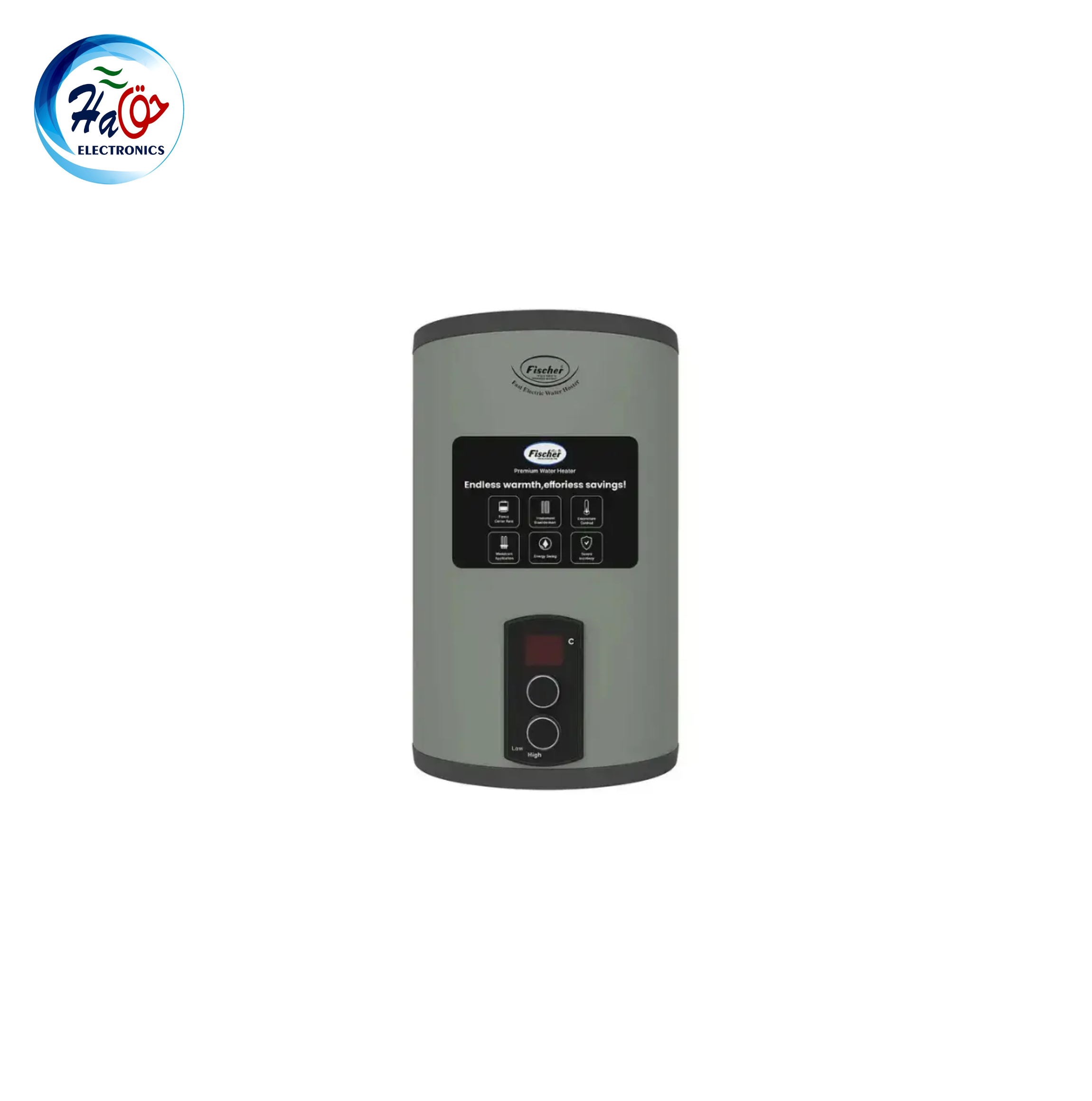 FISCHER ELECTRIC GEYSER FWEH I30L wall mounted instant cum storage electric water heater with insulated tank and adjustable wattage control