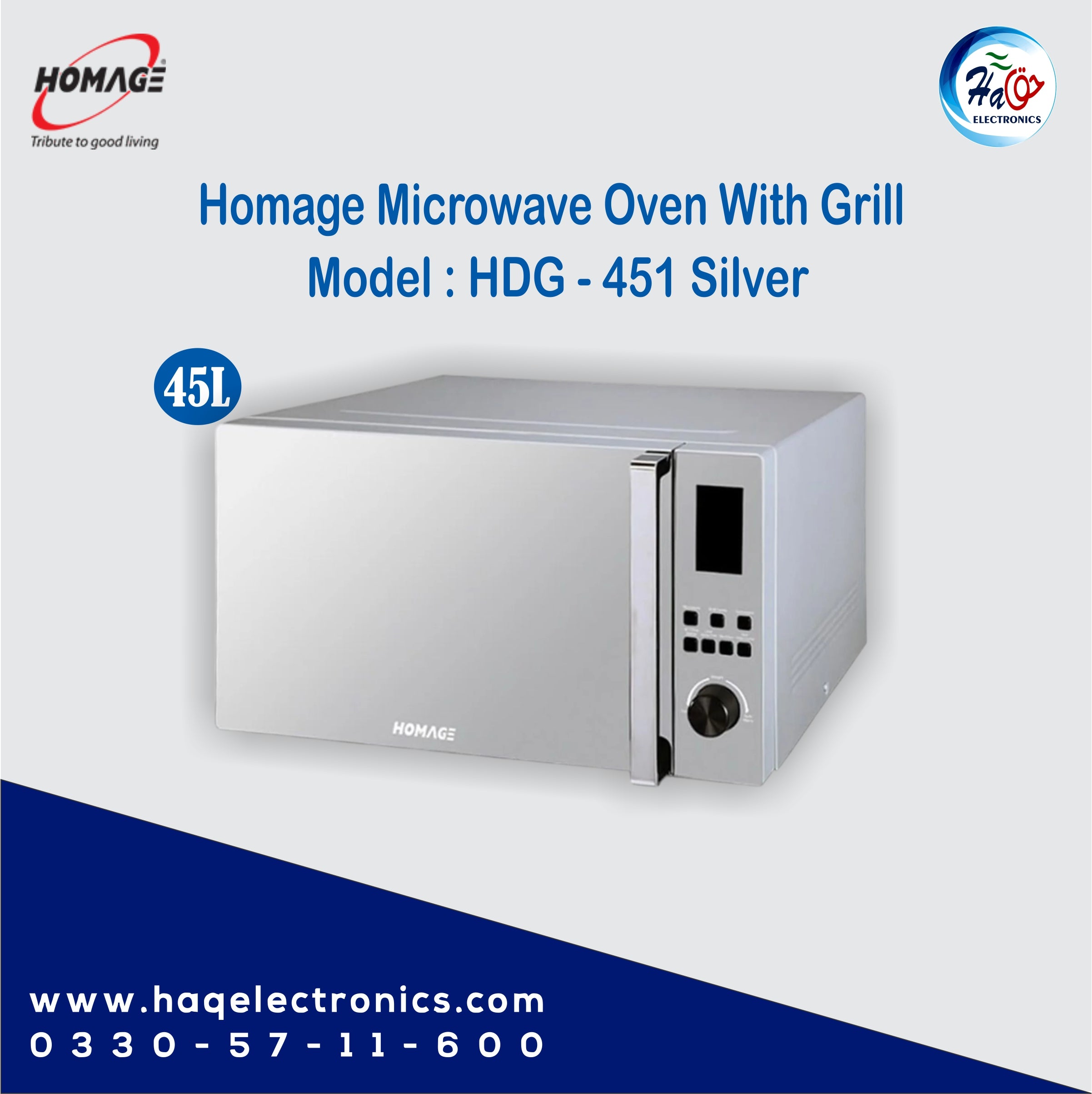 Homage HDG-451S Microwave Oven With Grill