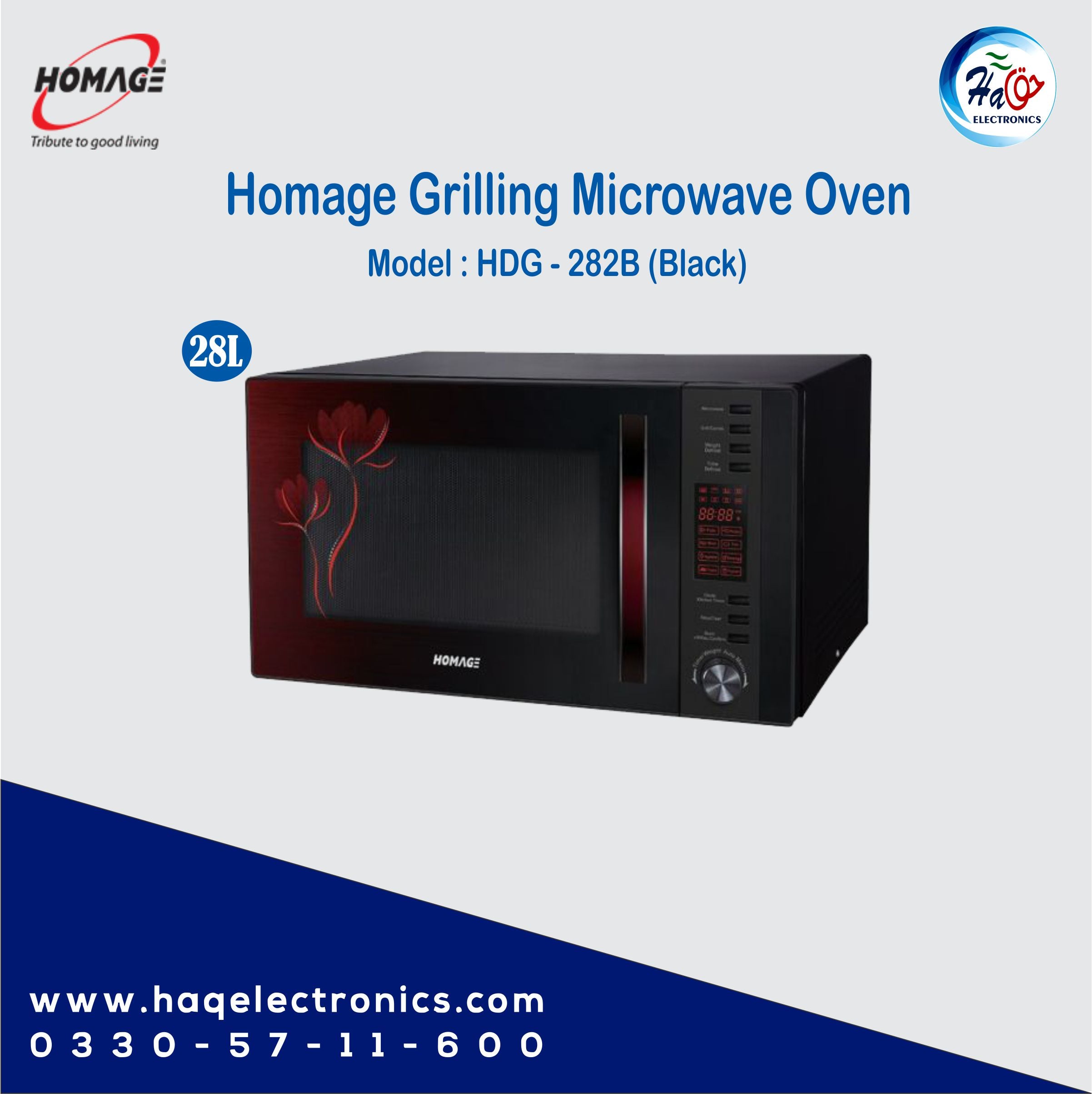 Homage Grill Microwave Oven HDG-282B