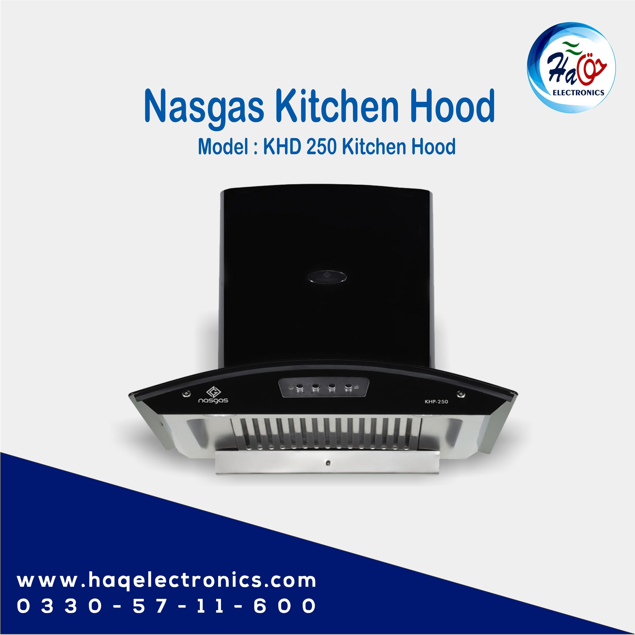 Nasgas kitchen hood KHD-250