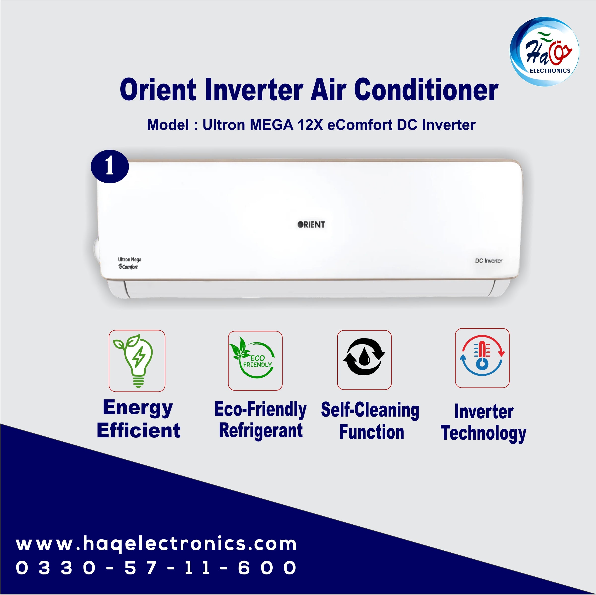 Orient 1 Ton Ultron MEGA eComfort DC Inverter
