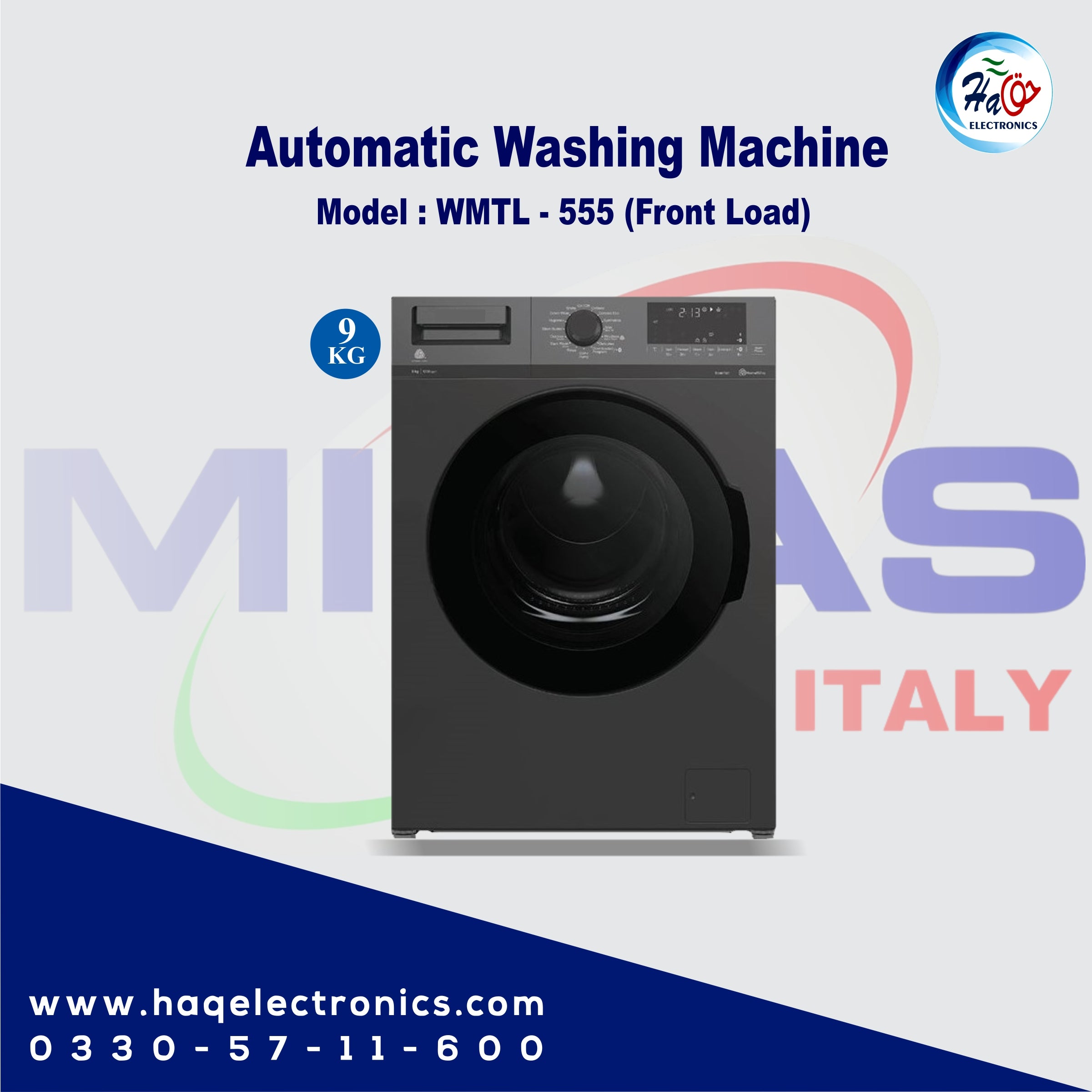 Midas Front Load Automatic Washing Machine WMTL-555