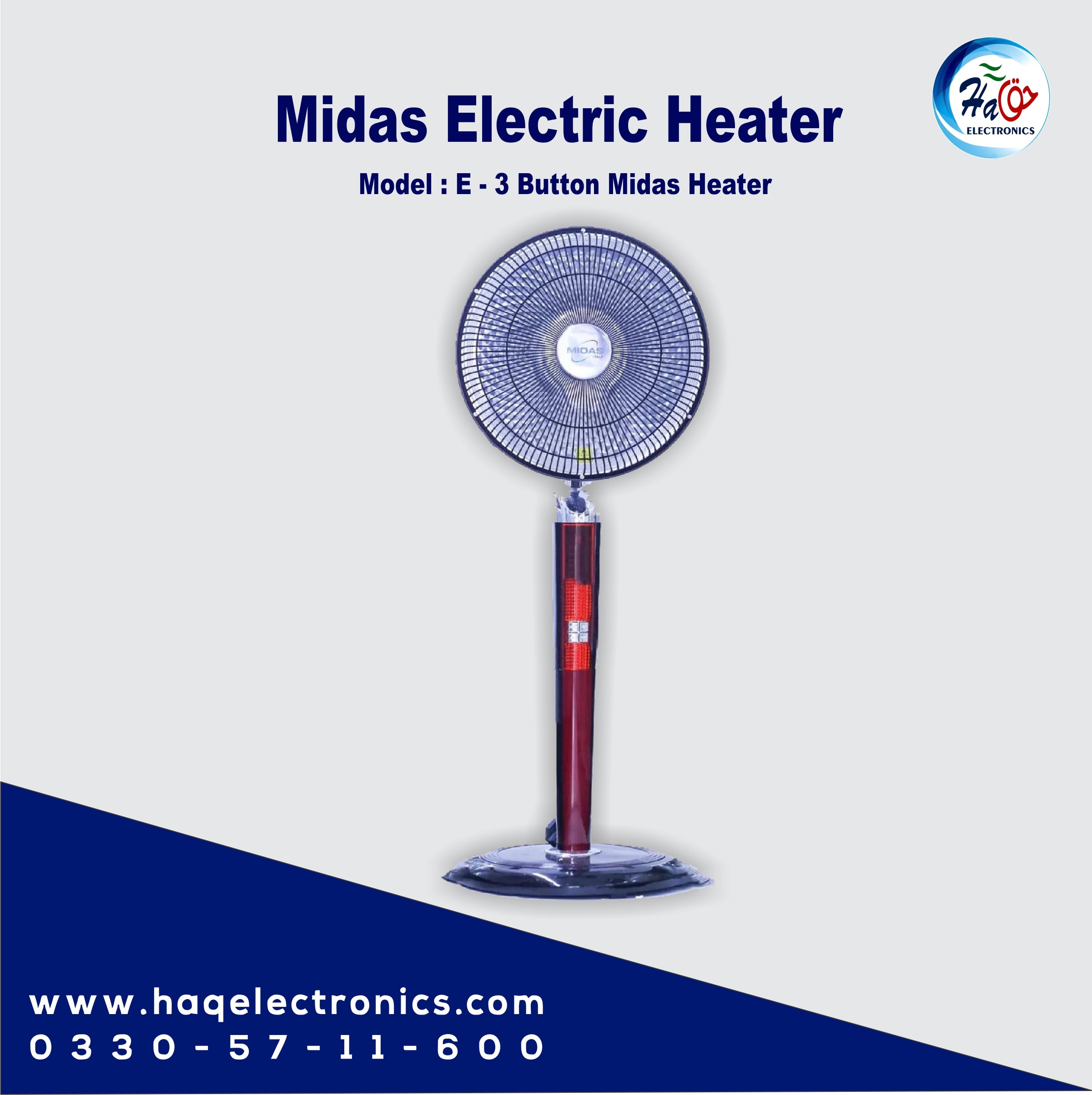Midas Electric Heater E-3 Button