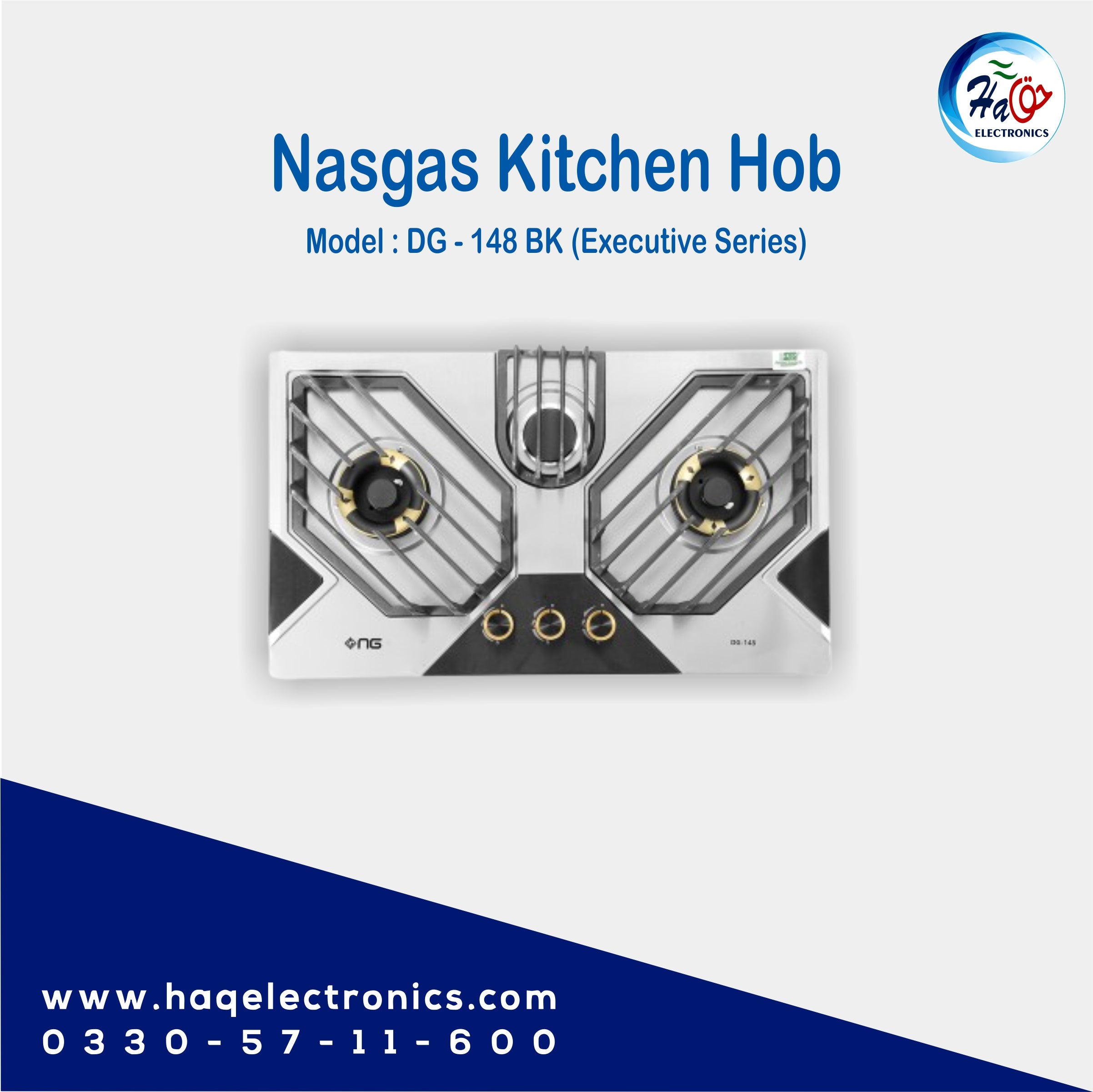 Nasgas Kitchen Hob DG-148 BK