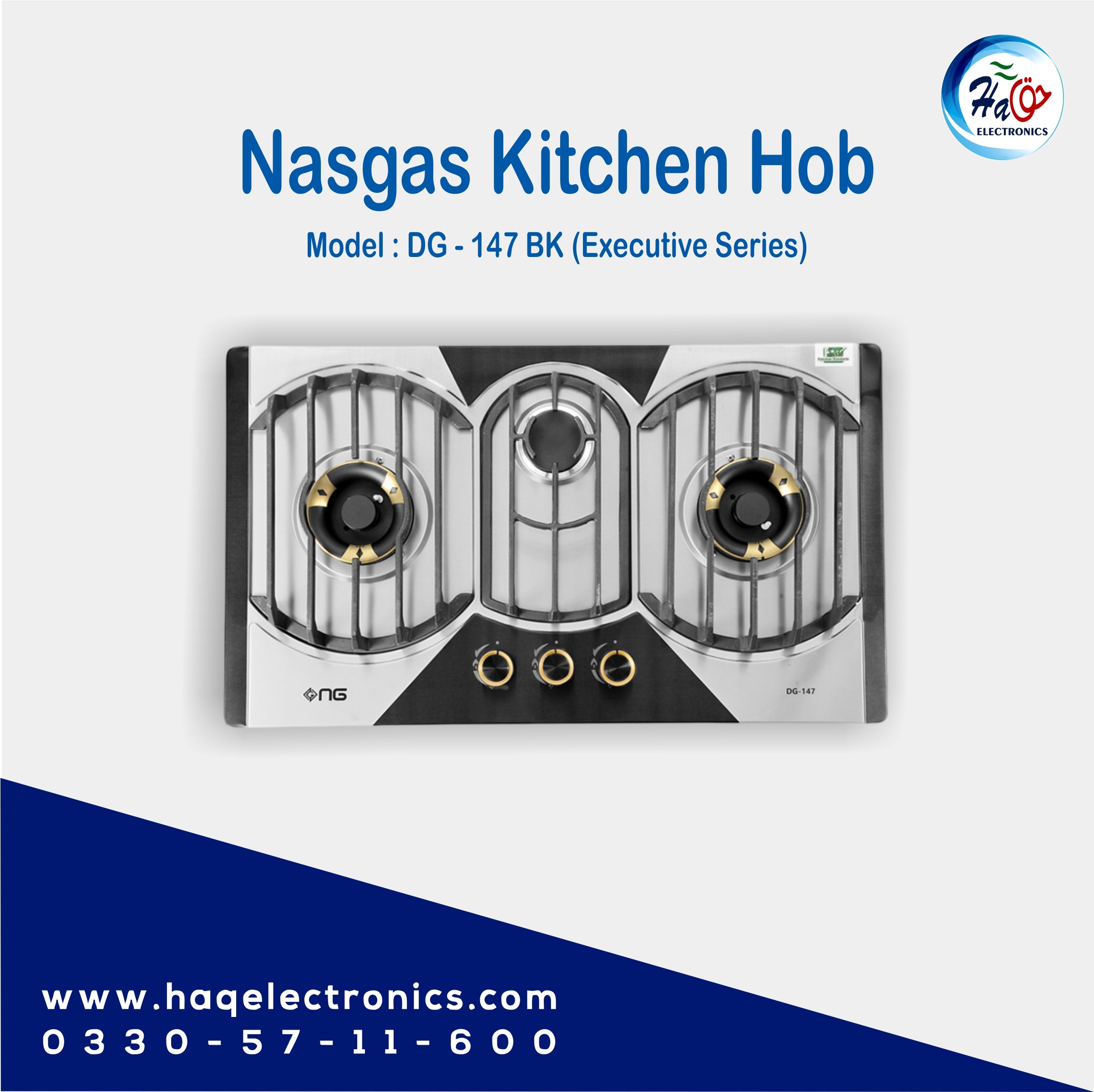 Nasgas Kitchen Hob DG-147 BK