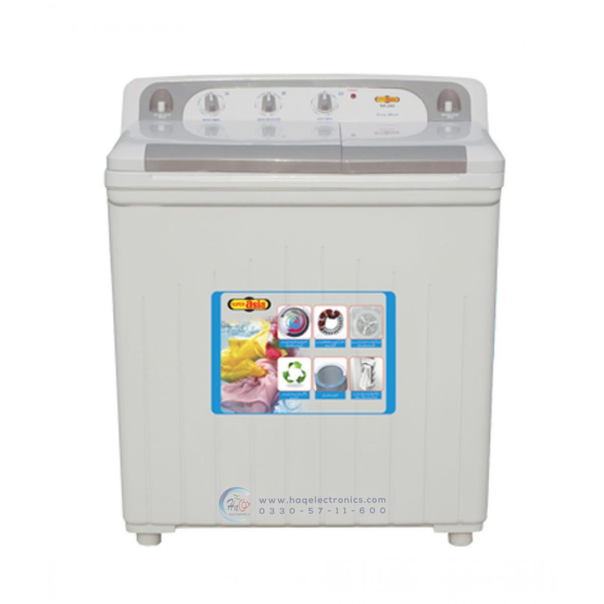 Super Asia washing Machine SA-245 (Easy Wash)