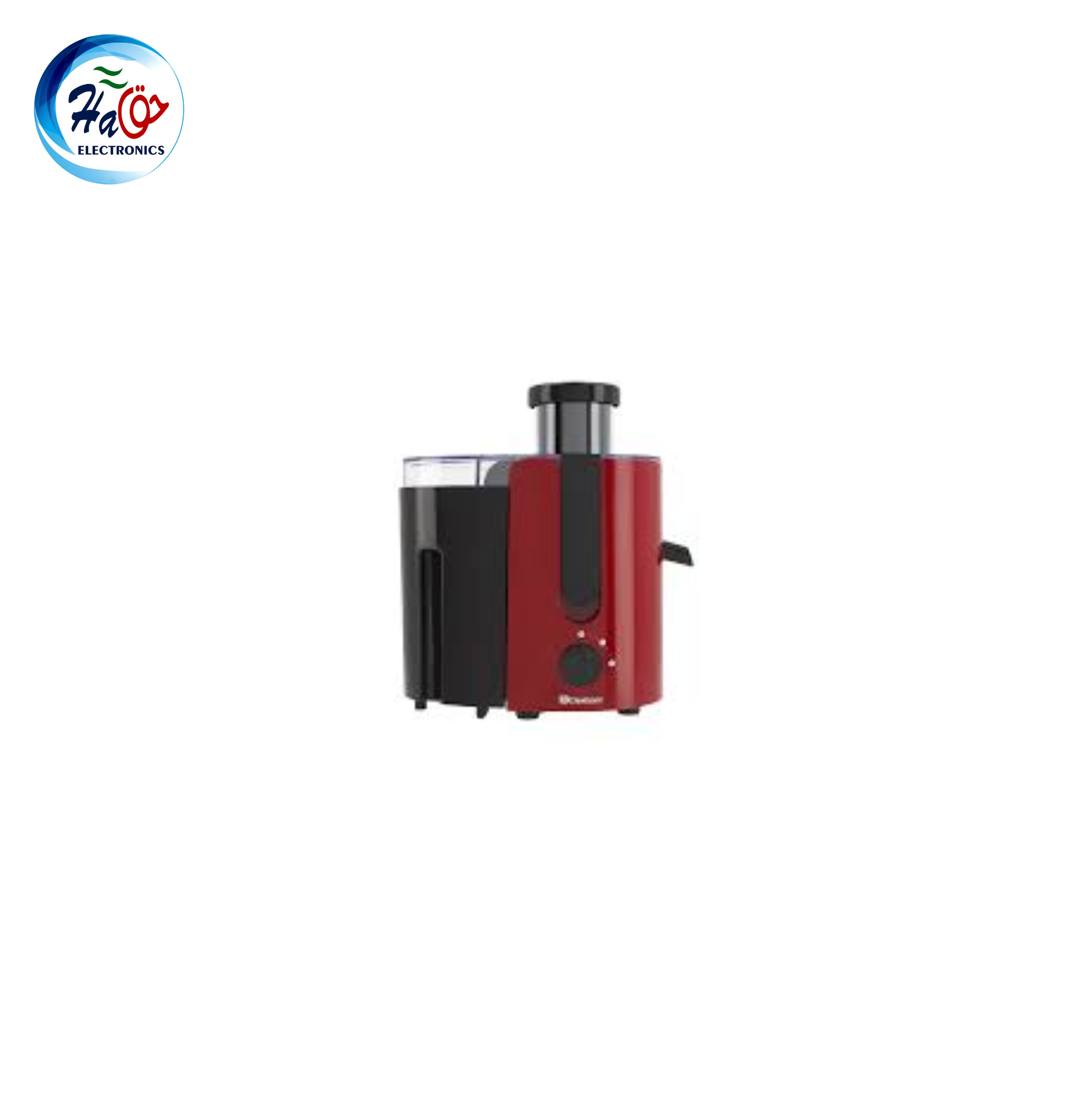 DAWLANCE JUICER 4002 RB ruby black hard fruit juicer with powerful 400W motor and wide feeding tube