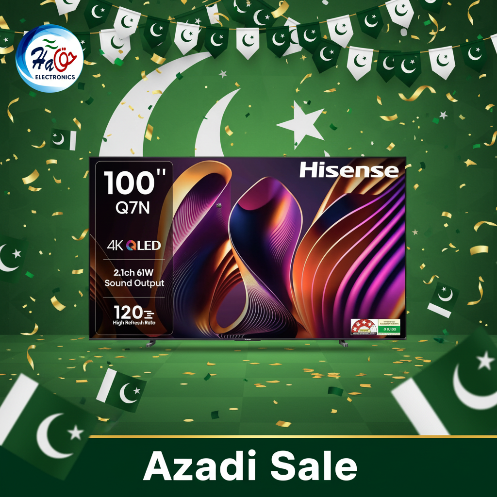 Hisense 100Q7N 100 inch 4K UHD Smart QLED TV ultra large screen premium bezel design