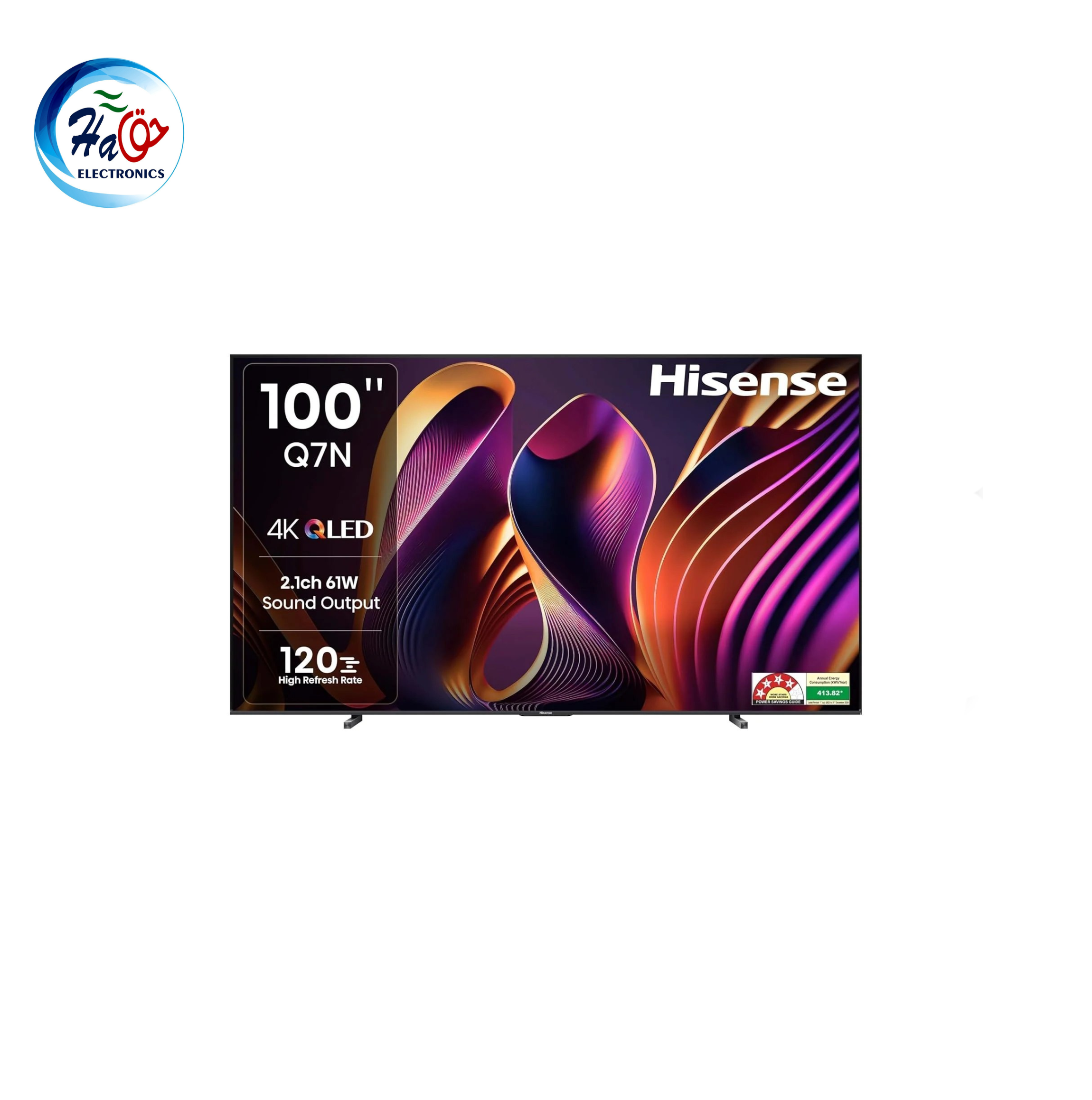 Hisense 100Q7N 100 inch 4K UHD Smart QLED TV ultra large screen premium bezel design