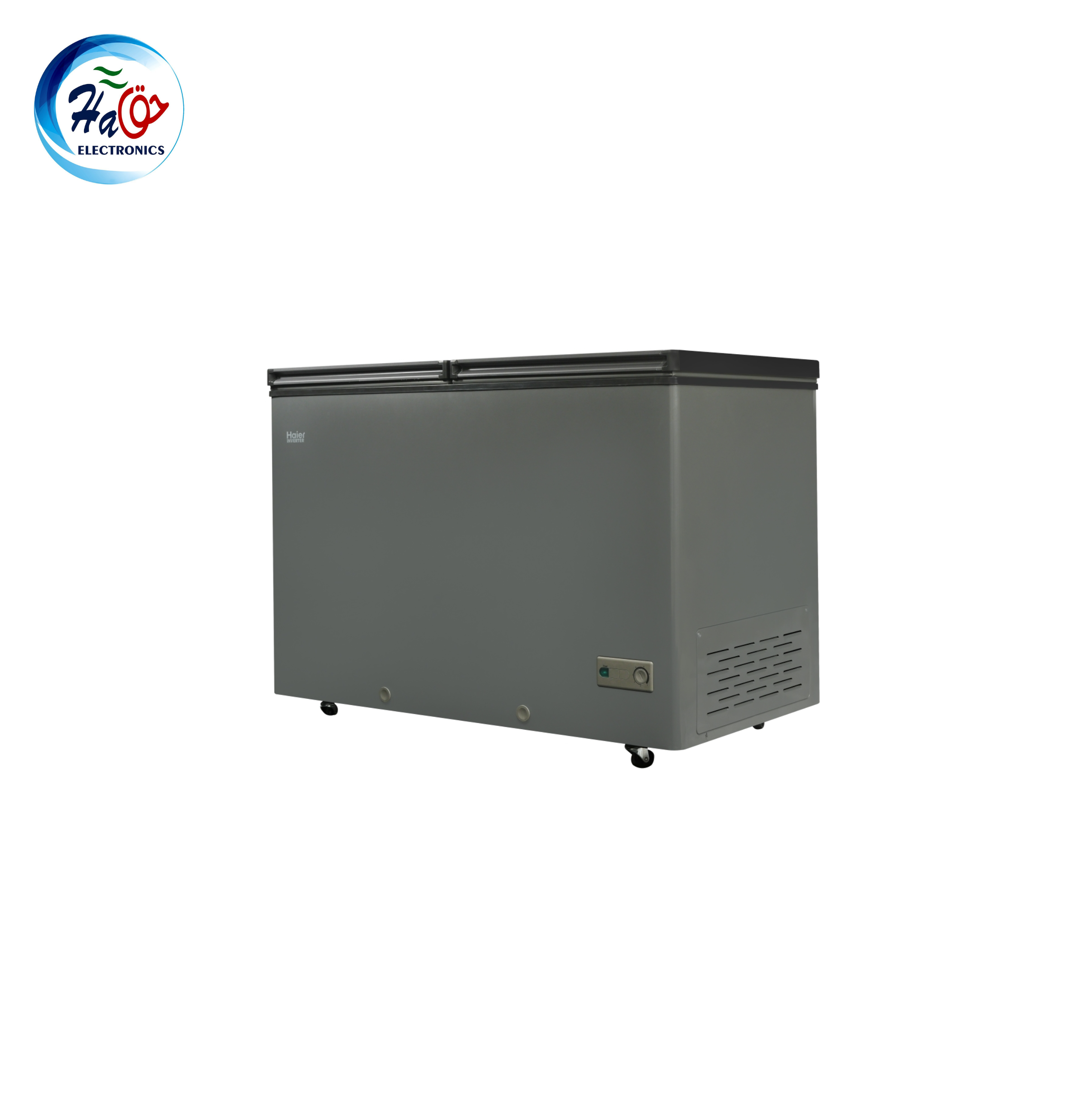 HAIER DF HDF 385 INV double door inverter deep freezer 385 liter capacity with energy efficient cooling and large storage space