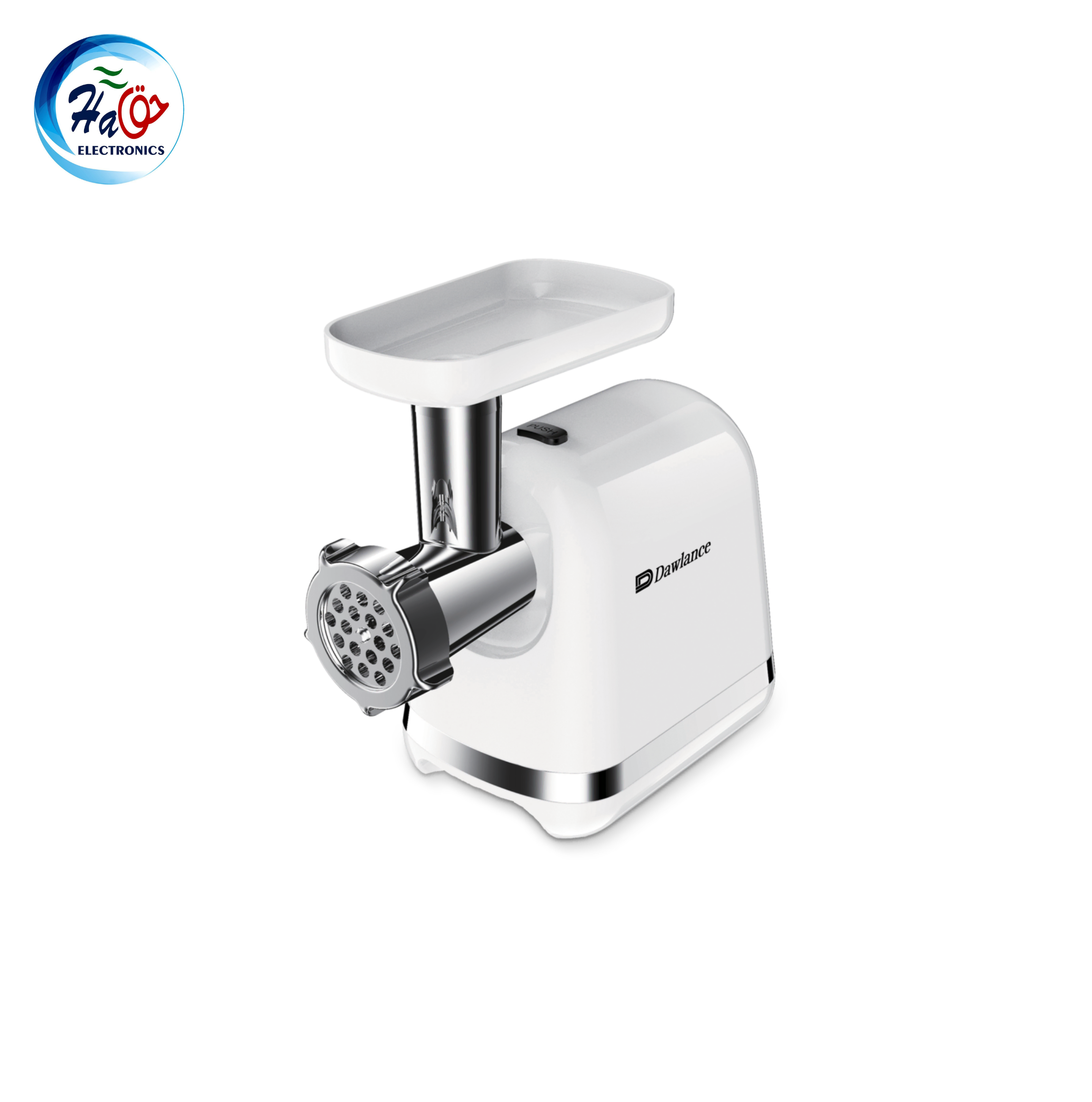 DAWLANCE MEAT GRINDER DWMM6001W white electric meat mincer with stainless steel blades and powerful 600W motor