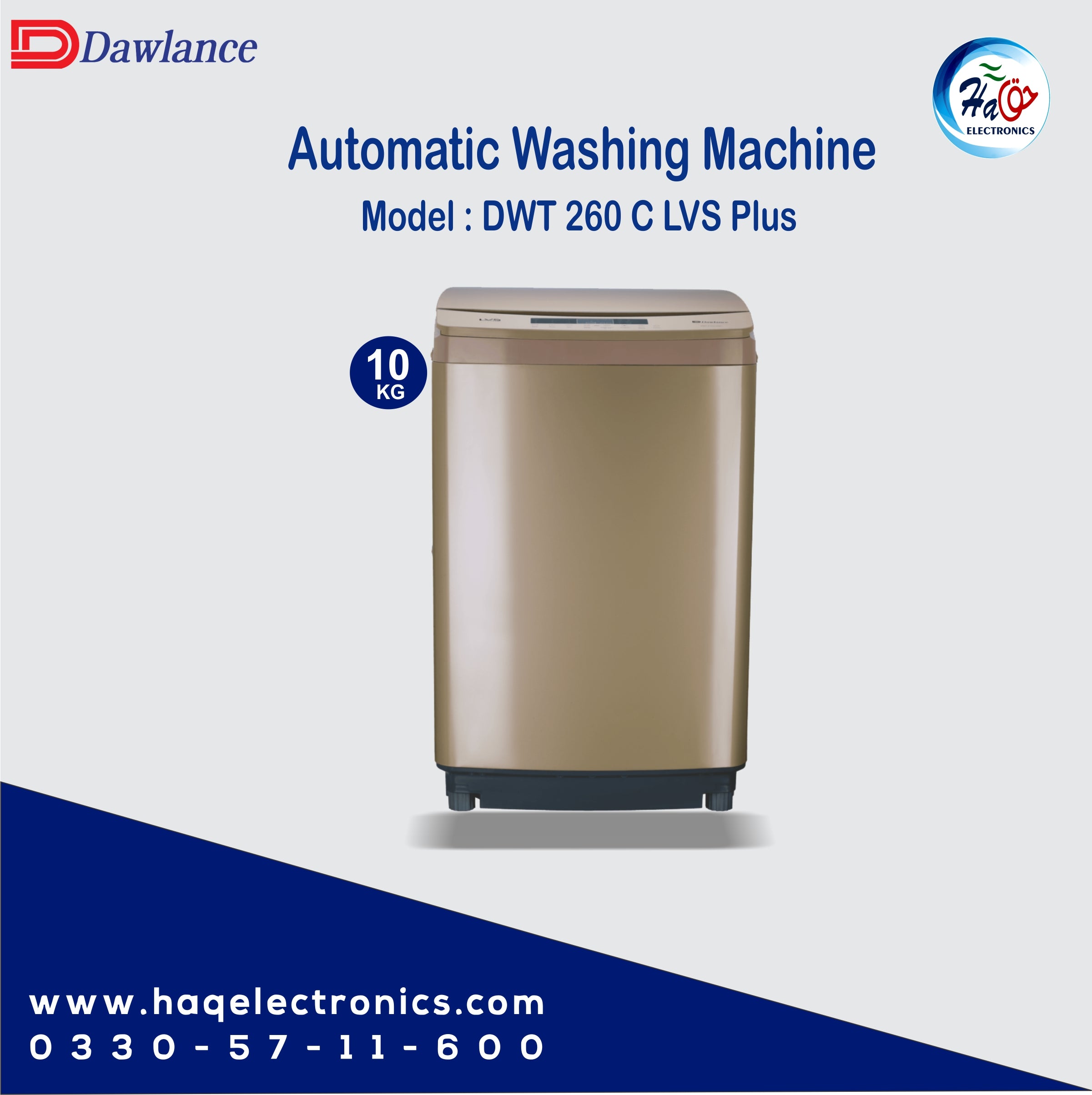 Dawlance DWT 260 C LVS+ Automatic Washing Machine