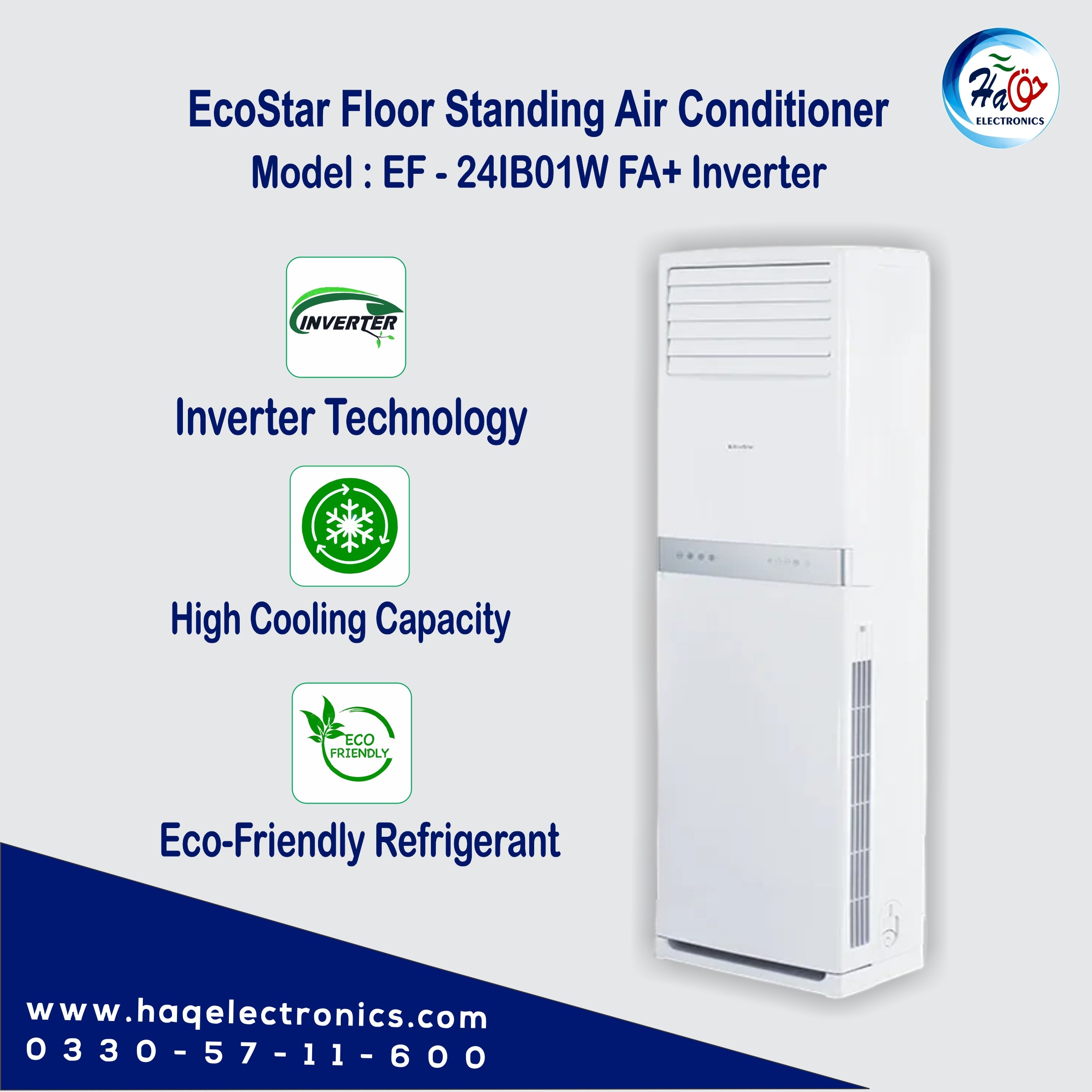 EcoStar Floor Standing AC 2 TON EF-24IB01w FA+ Inverter