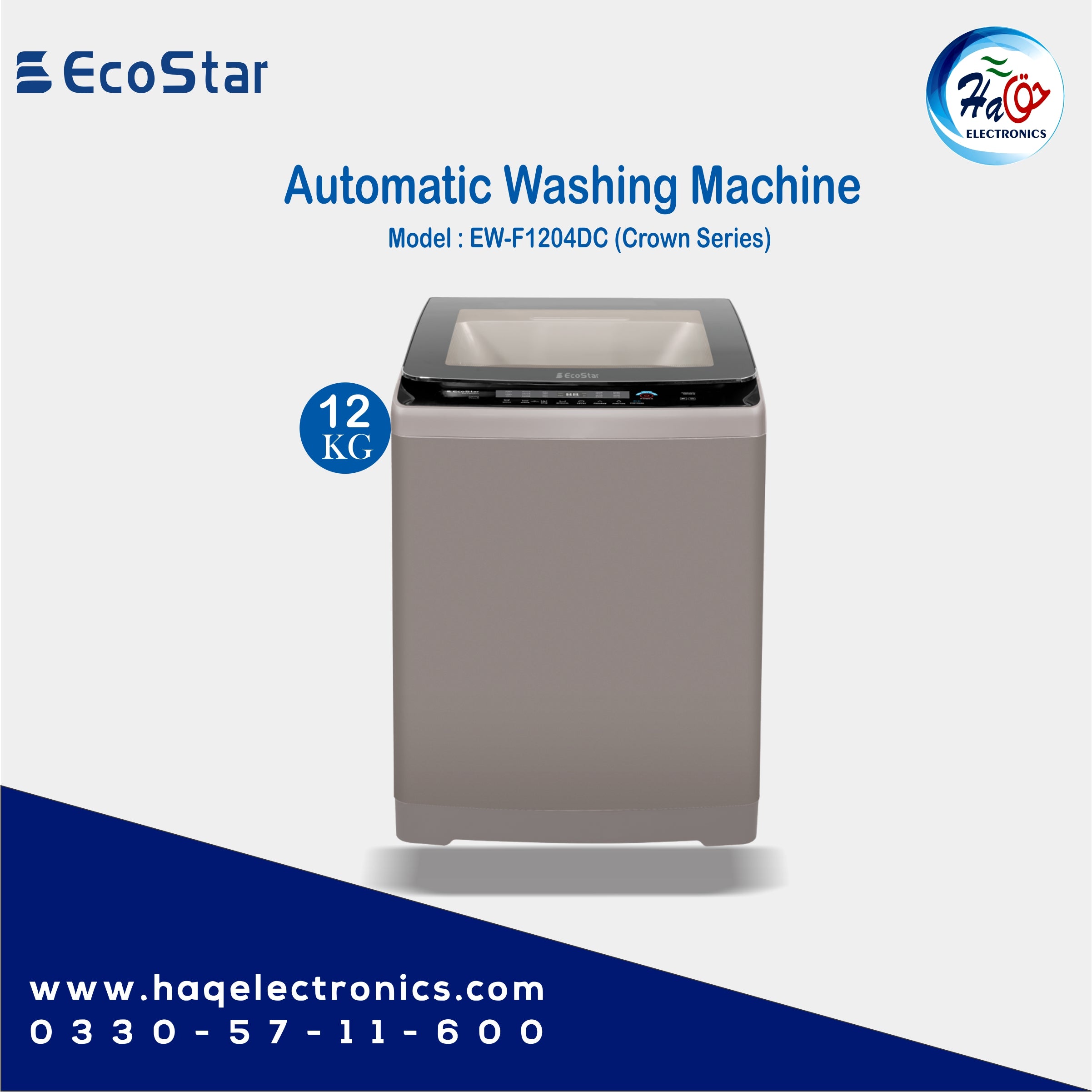 Ecostar Automatic Washing Machine EW-F1204DC