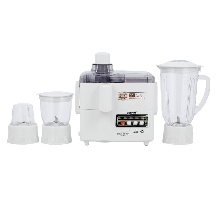 Geepas Food Processor- GSB6147 | 650W 4-In-1