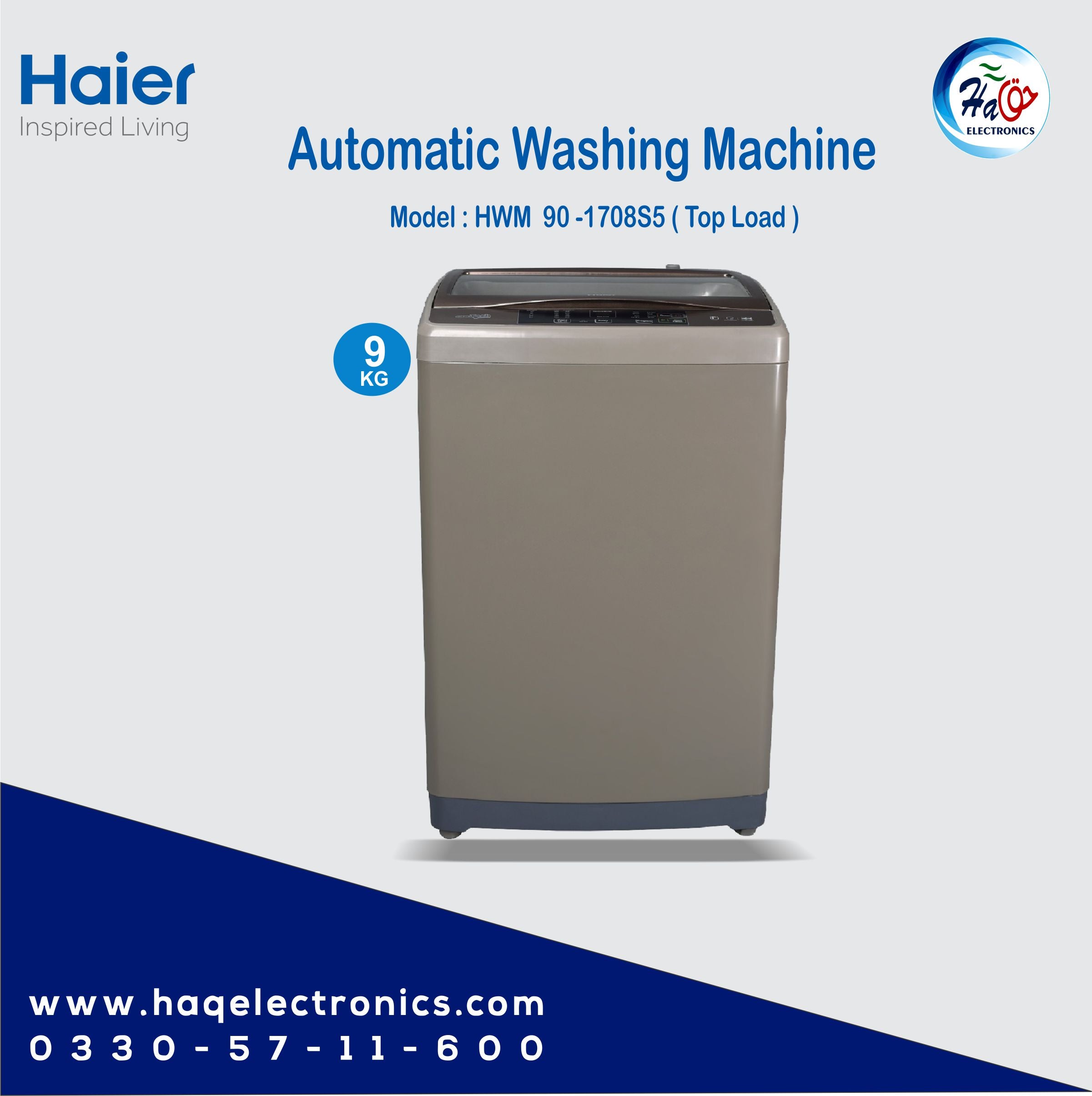 Haier HWM90-1708S5 Top Load Automatic Washing Machine