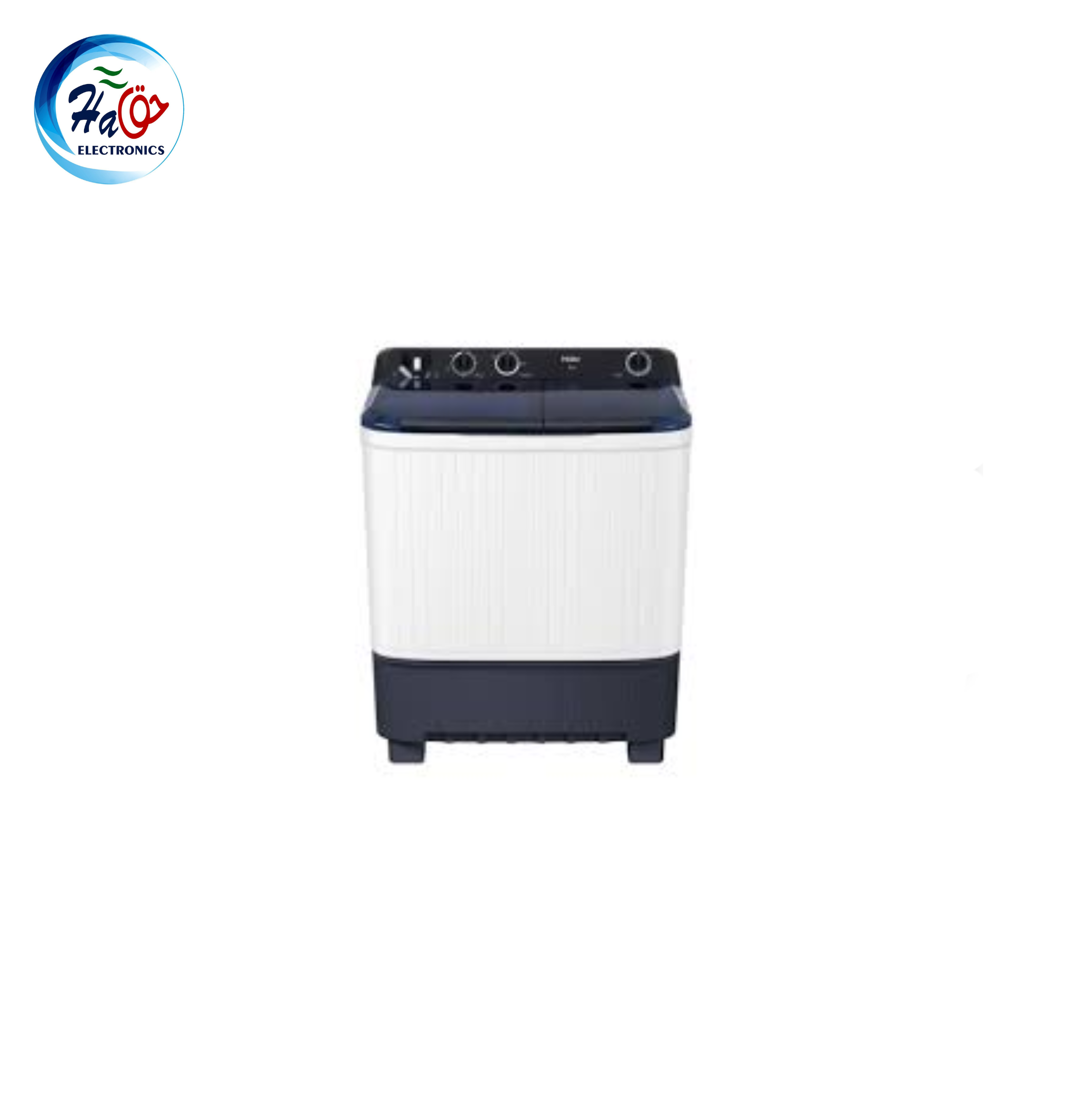 HAIER WM 100-1217WHITE 10KG Twin Tub Semi-Automatic Washing Machine with Quick Wash and Soak Master Technology